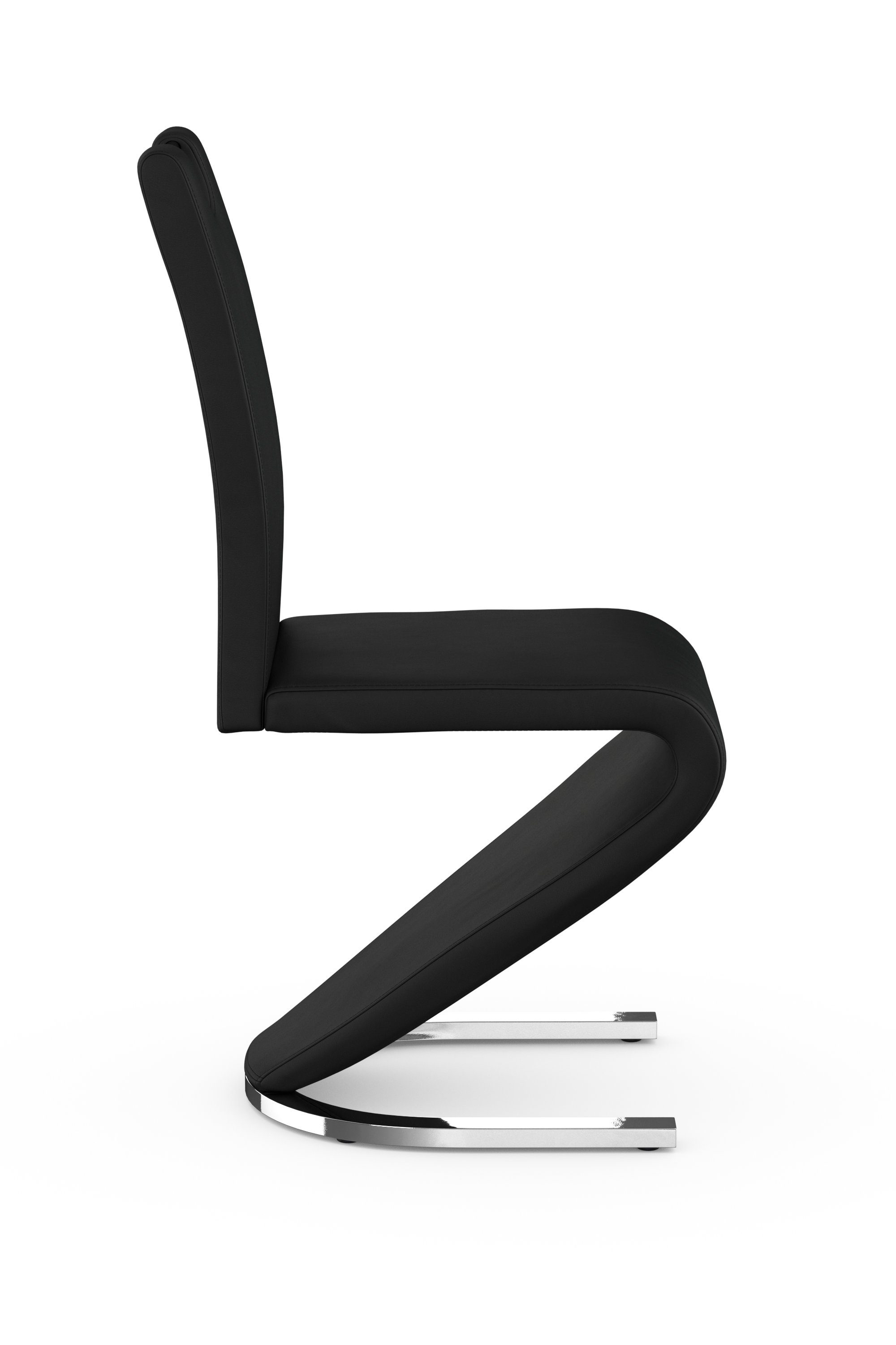 Homexperts Eetkamerstoel Zora 02 Bekleding in imitatieleer, rugleuning met handgreep voor eenvoudig terugtrekken (set, 2 stuks)