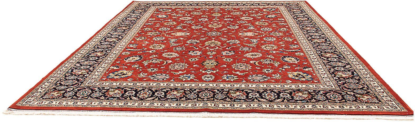 morgenland Wollen kleed Keshan medaillon 398 x 303 cm Uniek exemplaar met certificaat