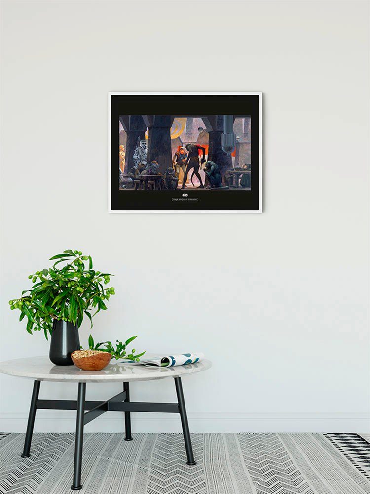 Komar Wanddecoratie Star Wars Classic RMQ Mos Eisley Streets Wanddecoratie voor de kinderkamer - zonder lijst (1 stuk)