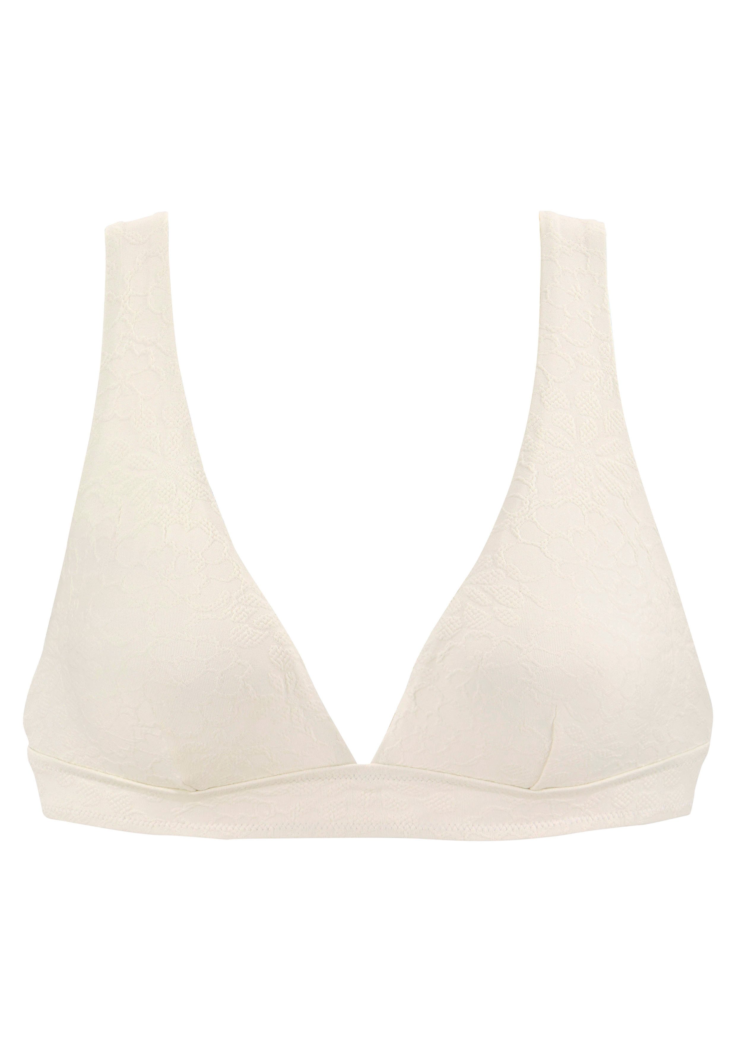 Buffalo Triangel-bikinitop Bubble met bloemige structuur