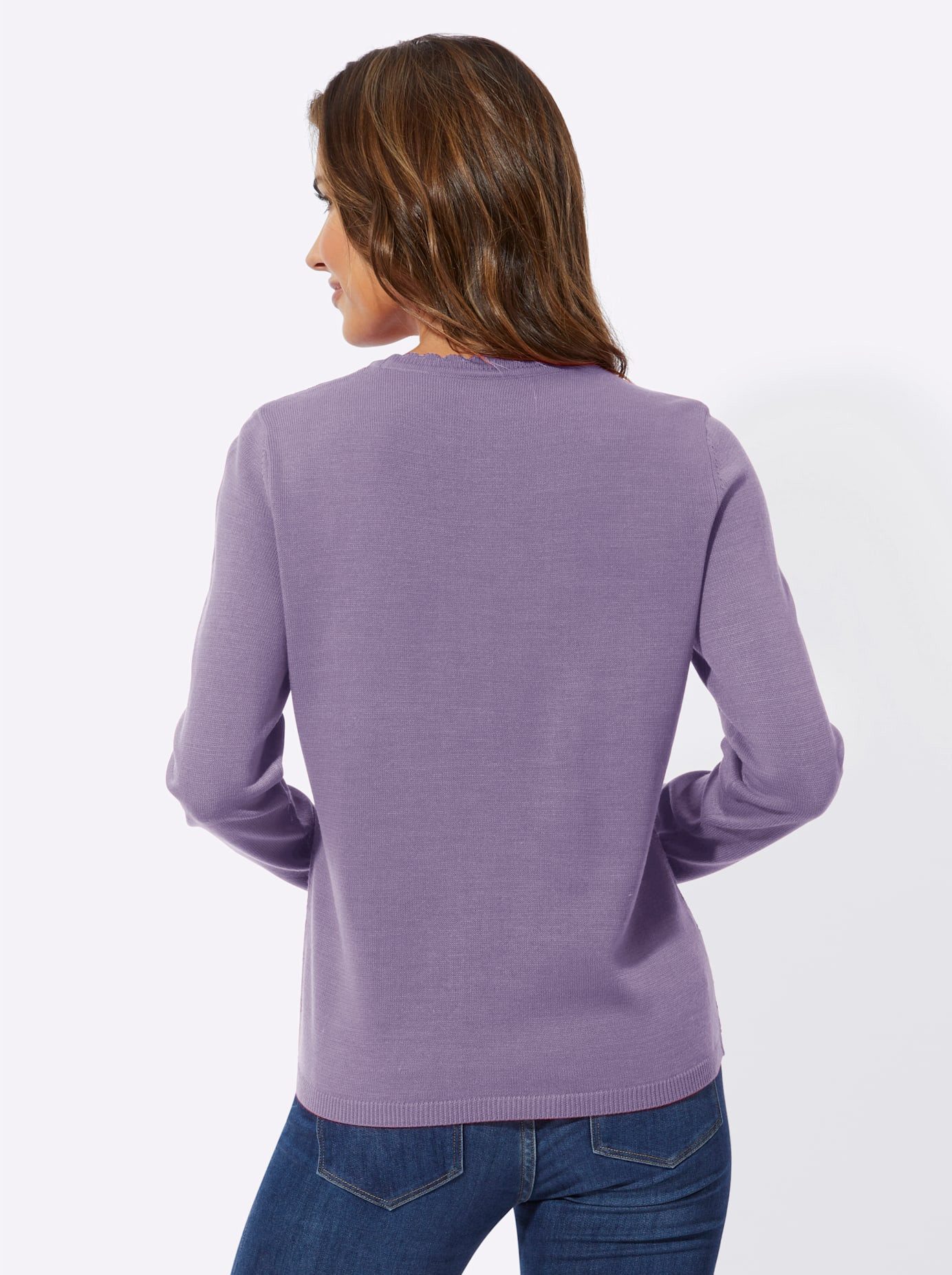 Classic Basics Gebreide trui Ajourtrui