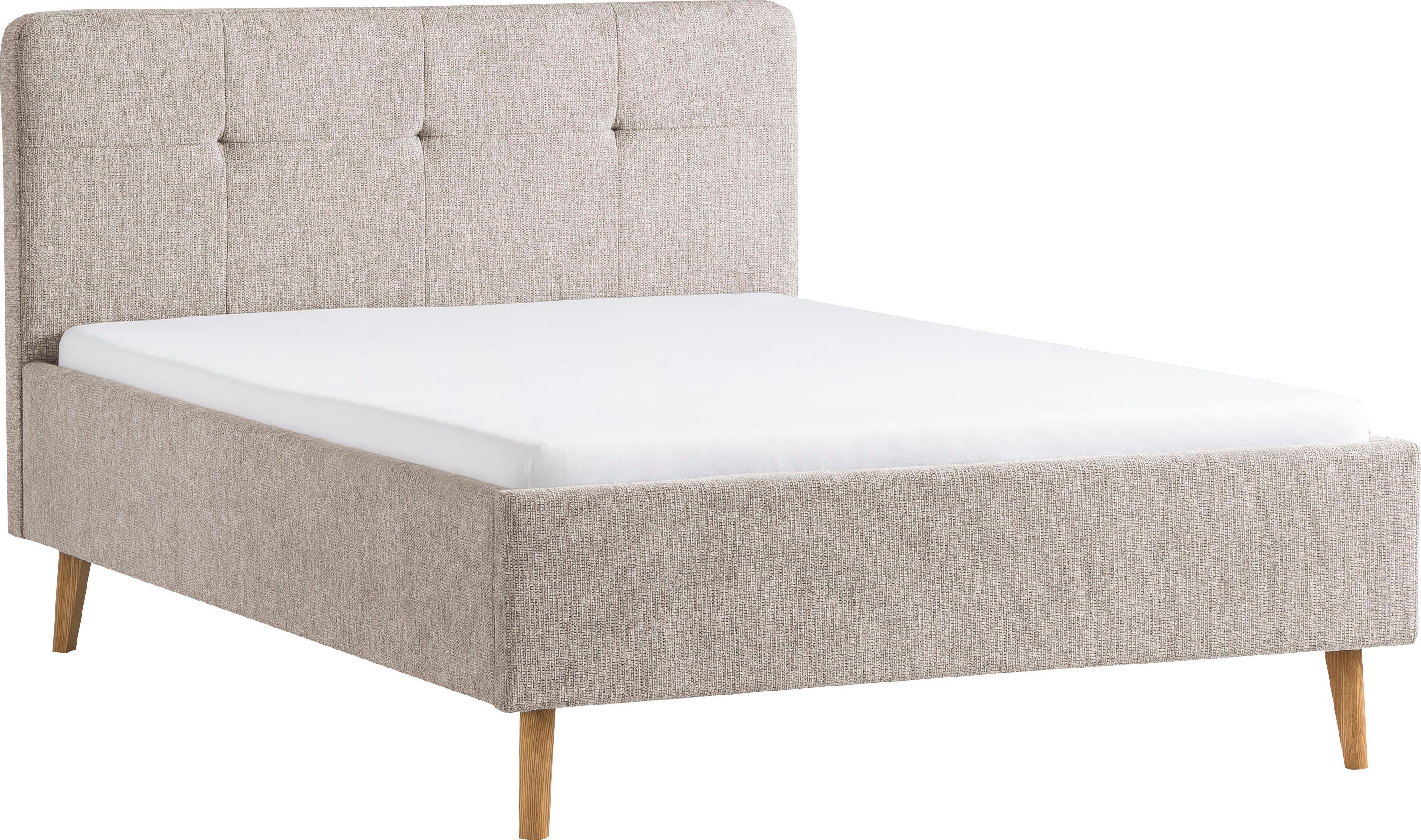 meise.möbel Gestoffeerd bed Smart Hoofdbord met knoopdetails, verkrijgbaar in twee maten