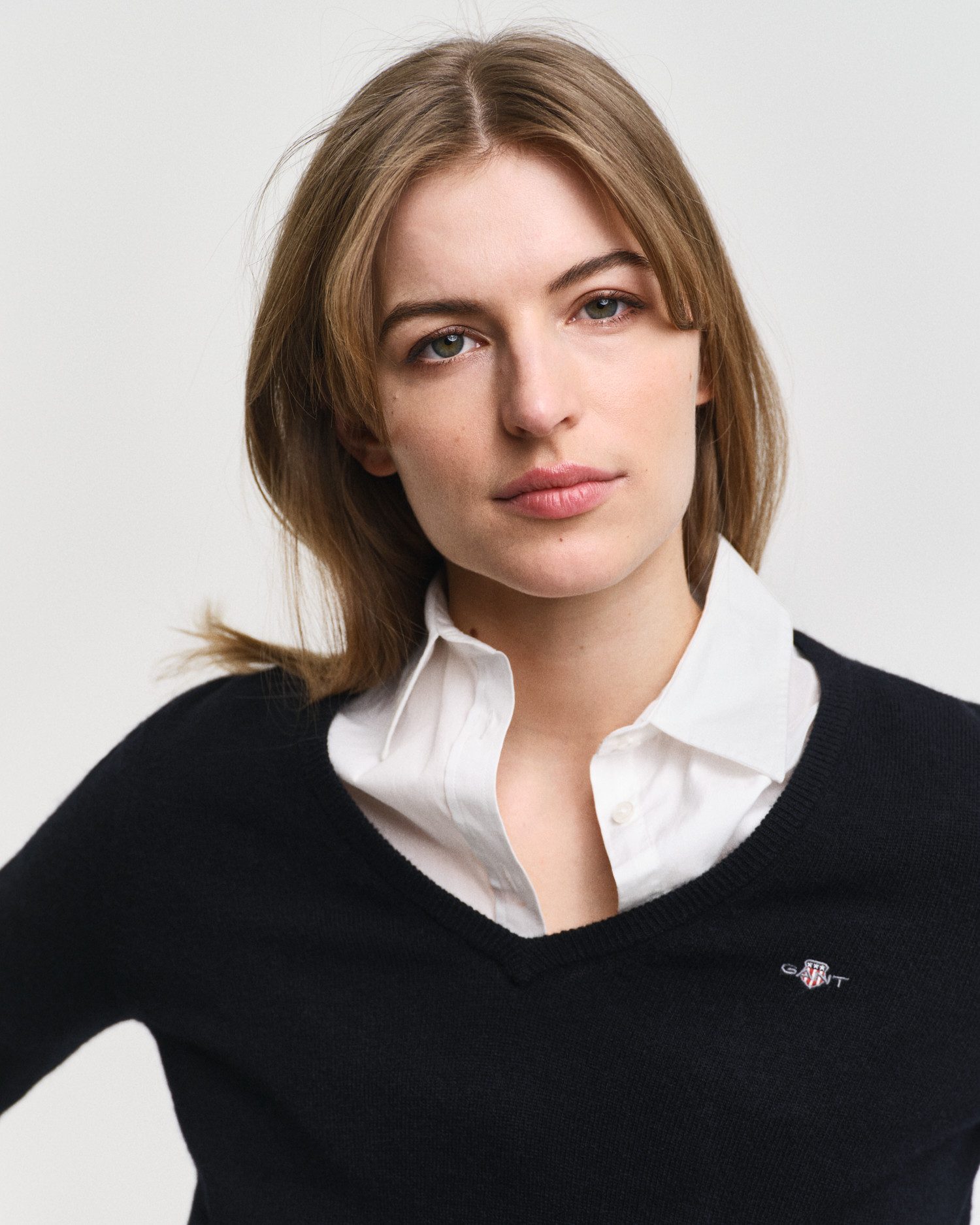 Gant Trui met V-hals Extrafine Lambswool V-Neck