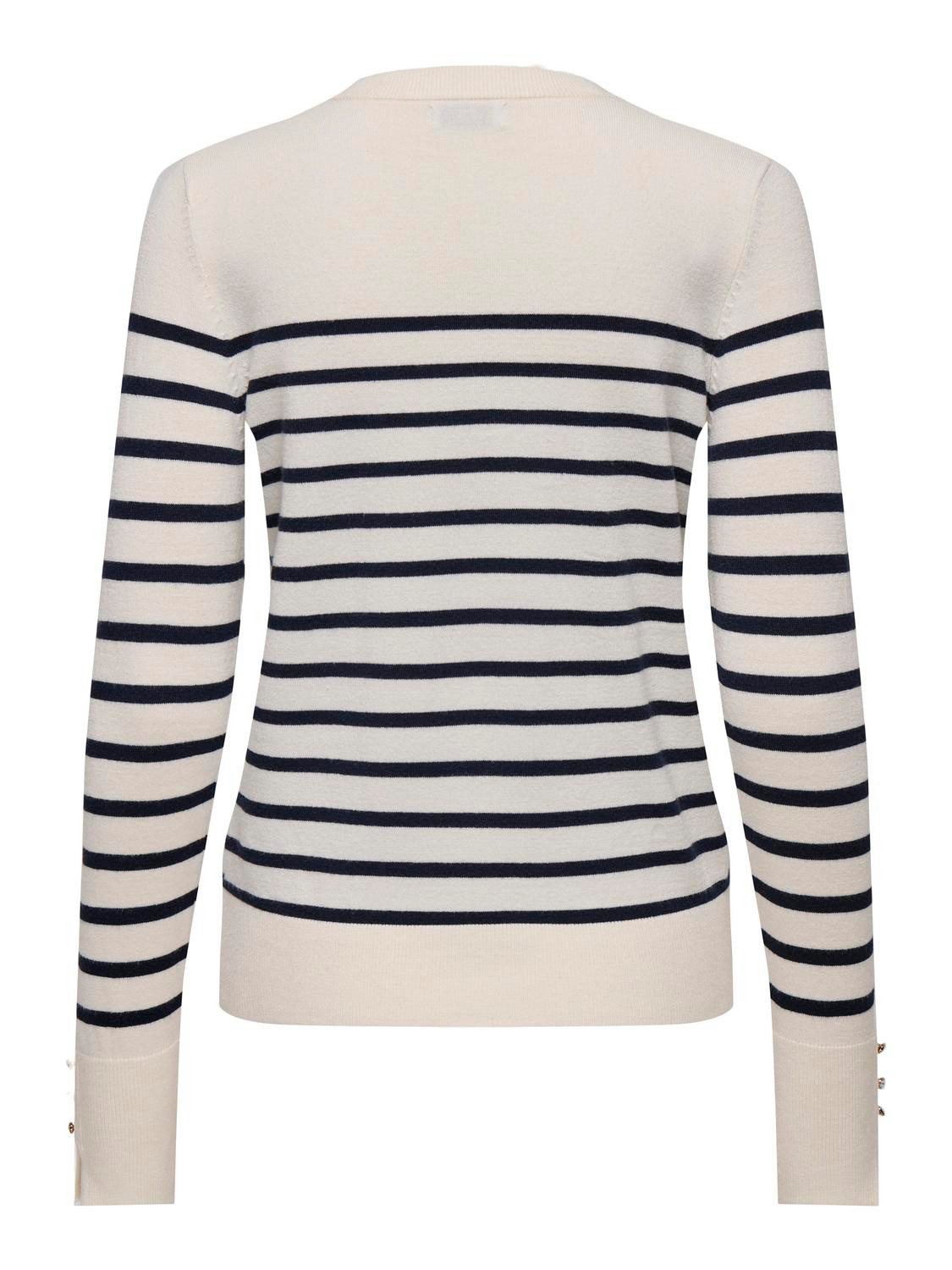 JDY Trui met ronde hals MALOU L S ON BUTTON PULLOVER KNT NOOS