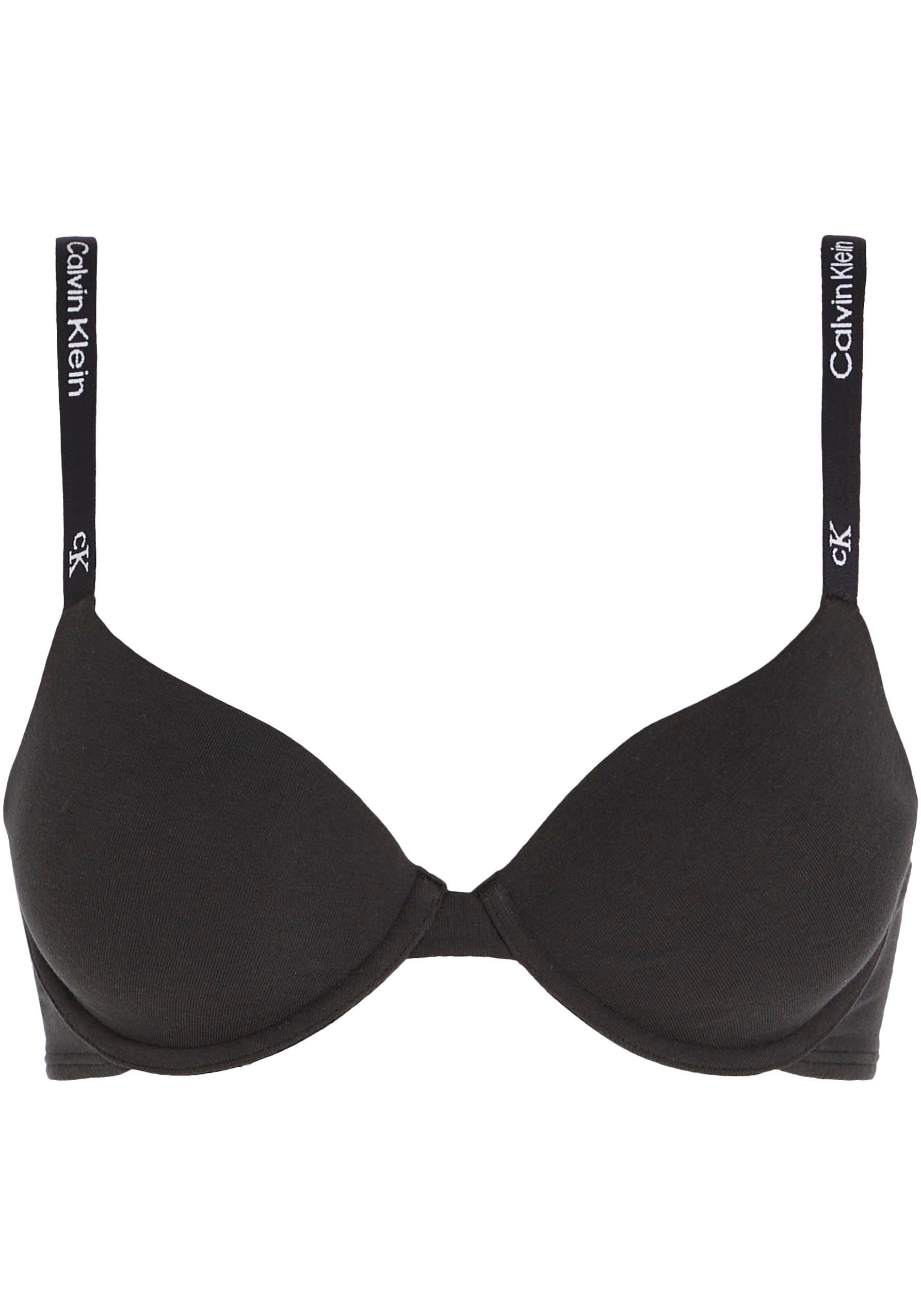 Calvin Klein Beugel-bh LIGHTLY LINED DEMI met logoprint op de bandjes