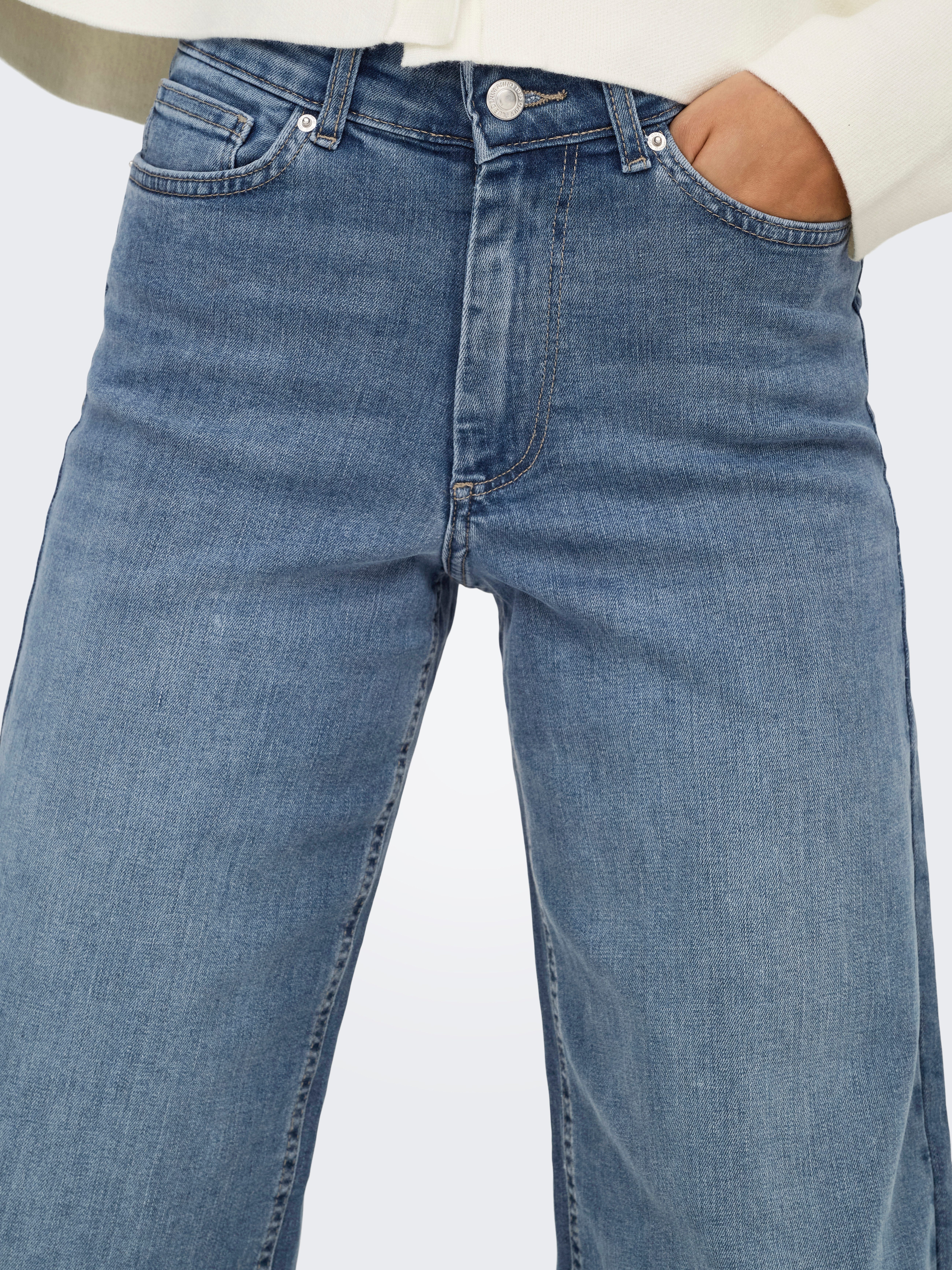 Only High-waist jeans ONLMADISON BLUSH HW WIDE DNM TAI853 NOOS