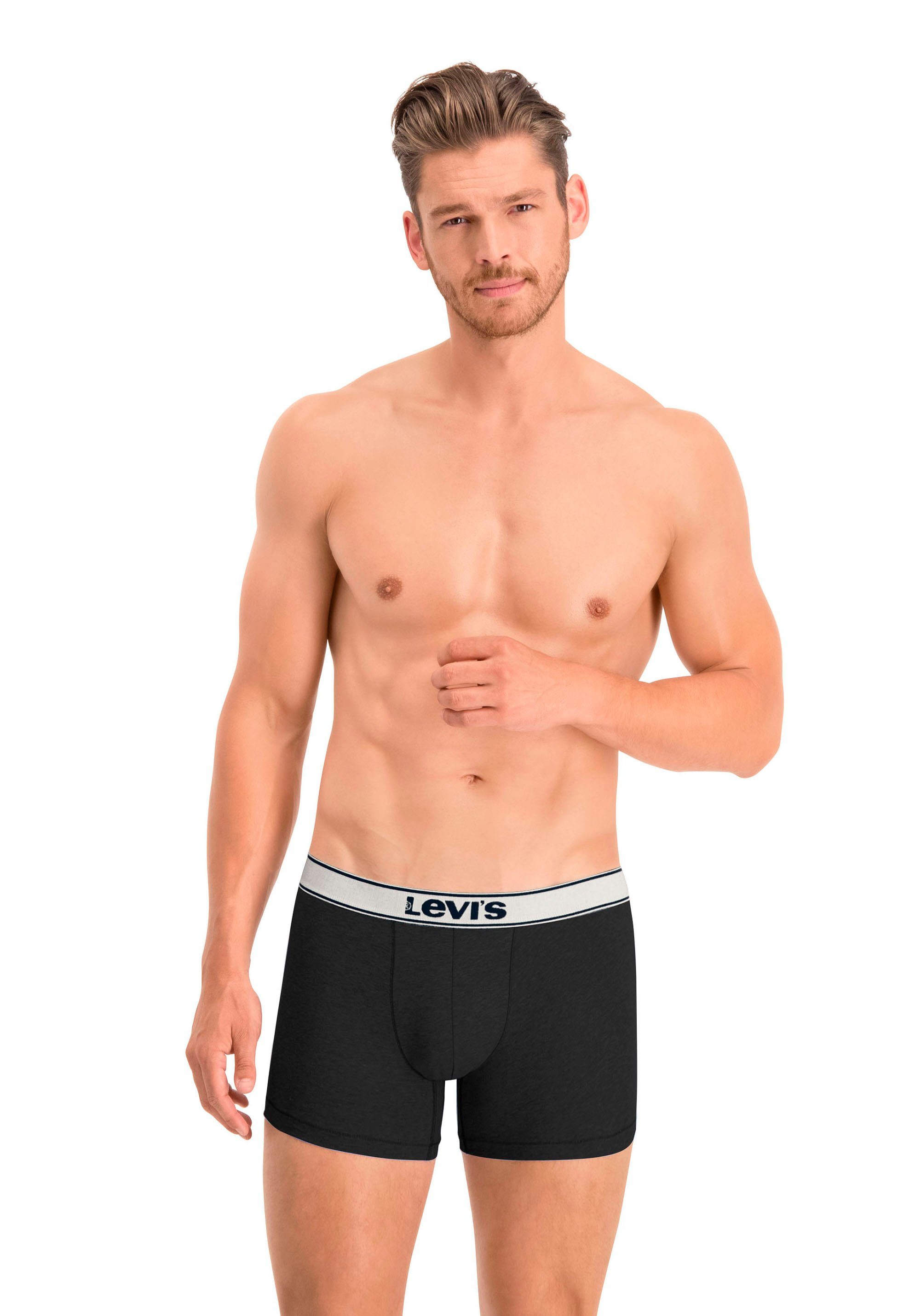 Levi's® Boxershort LEVIS MEN VNTG HTR BOXER BRIEF ORG CO 2P (2 stuks, Set van 2)