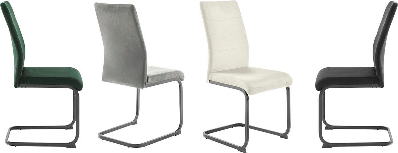 MCA furniture Vrijdragende stoel MCA TICINO schommelstoel (4-pack), schommelstoelen, schommelaar, comfortabele zithoogte ca. 48 cm