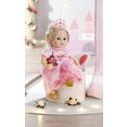 baby annabell babypop little sweet princess, 36 cm met slaapogen en geluid roze