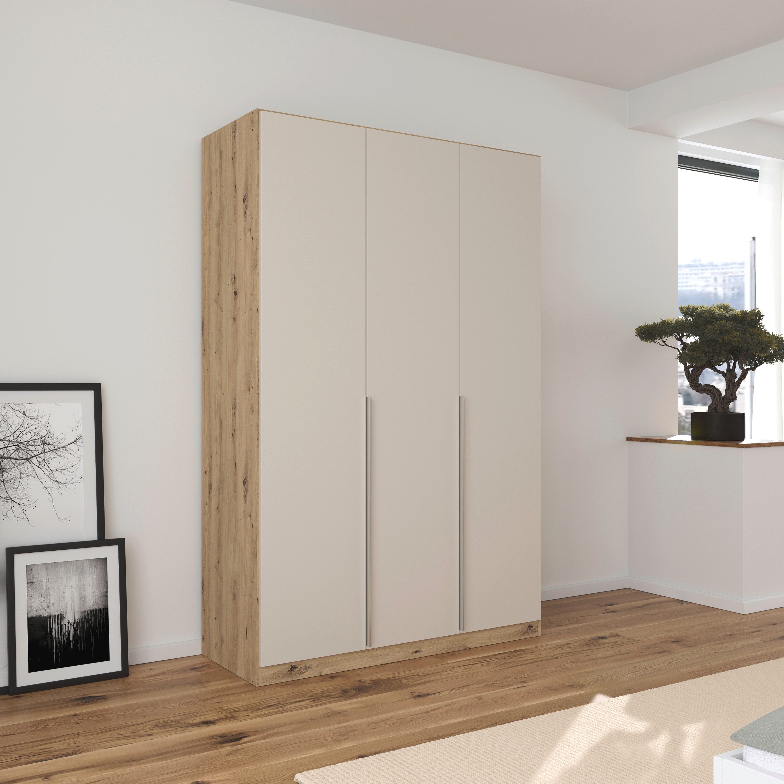 rauch Draaideurkast Kledingkast kast garderobe AGORDO met decor- of hoogglansfront doordachte binnenuitrusting, in 6 breedtes en 2 hoogtes made in germany