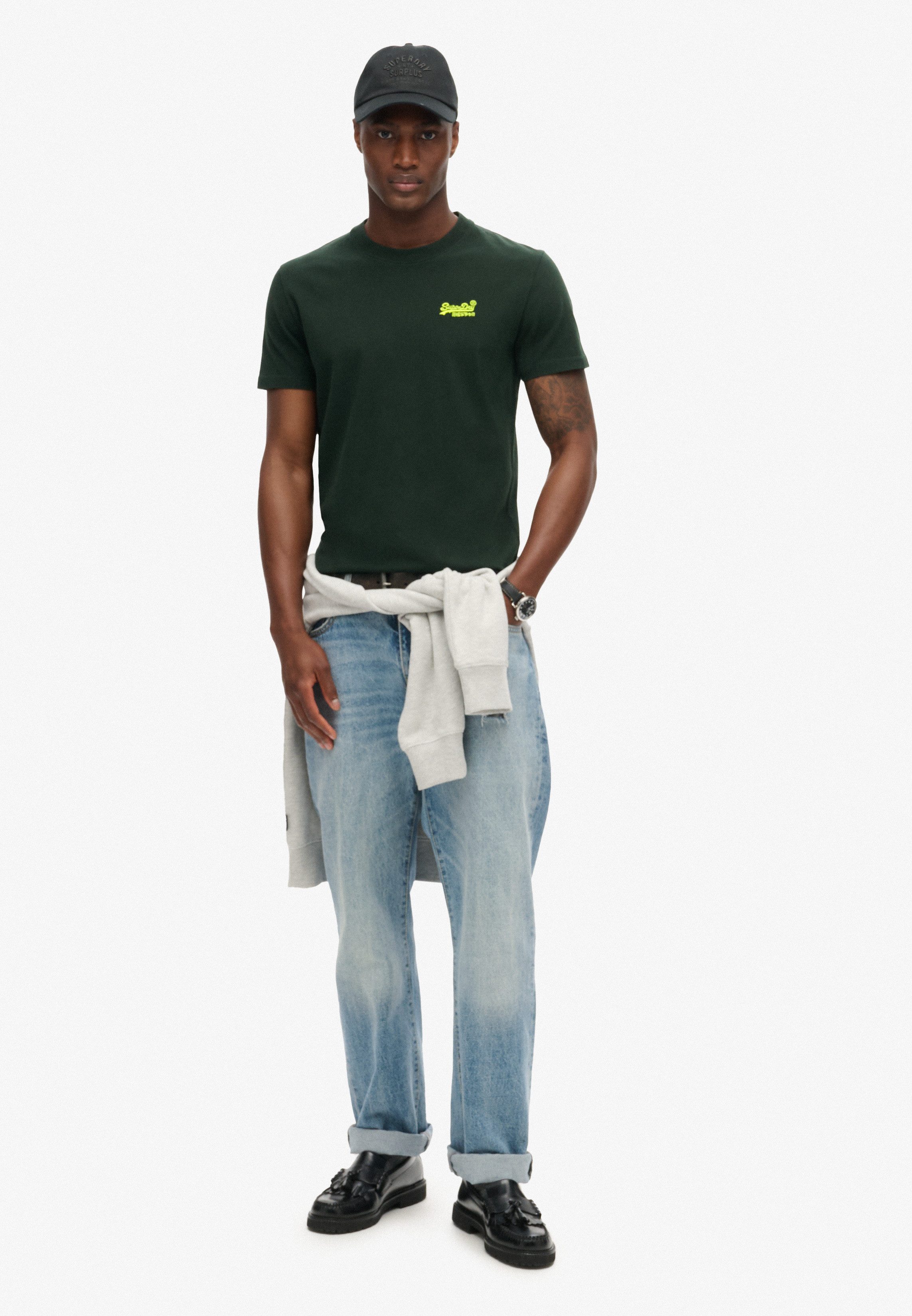 Superdry Shirt met ronde hals ESSENTIAL LOGO EMB TEE