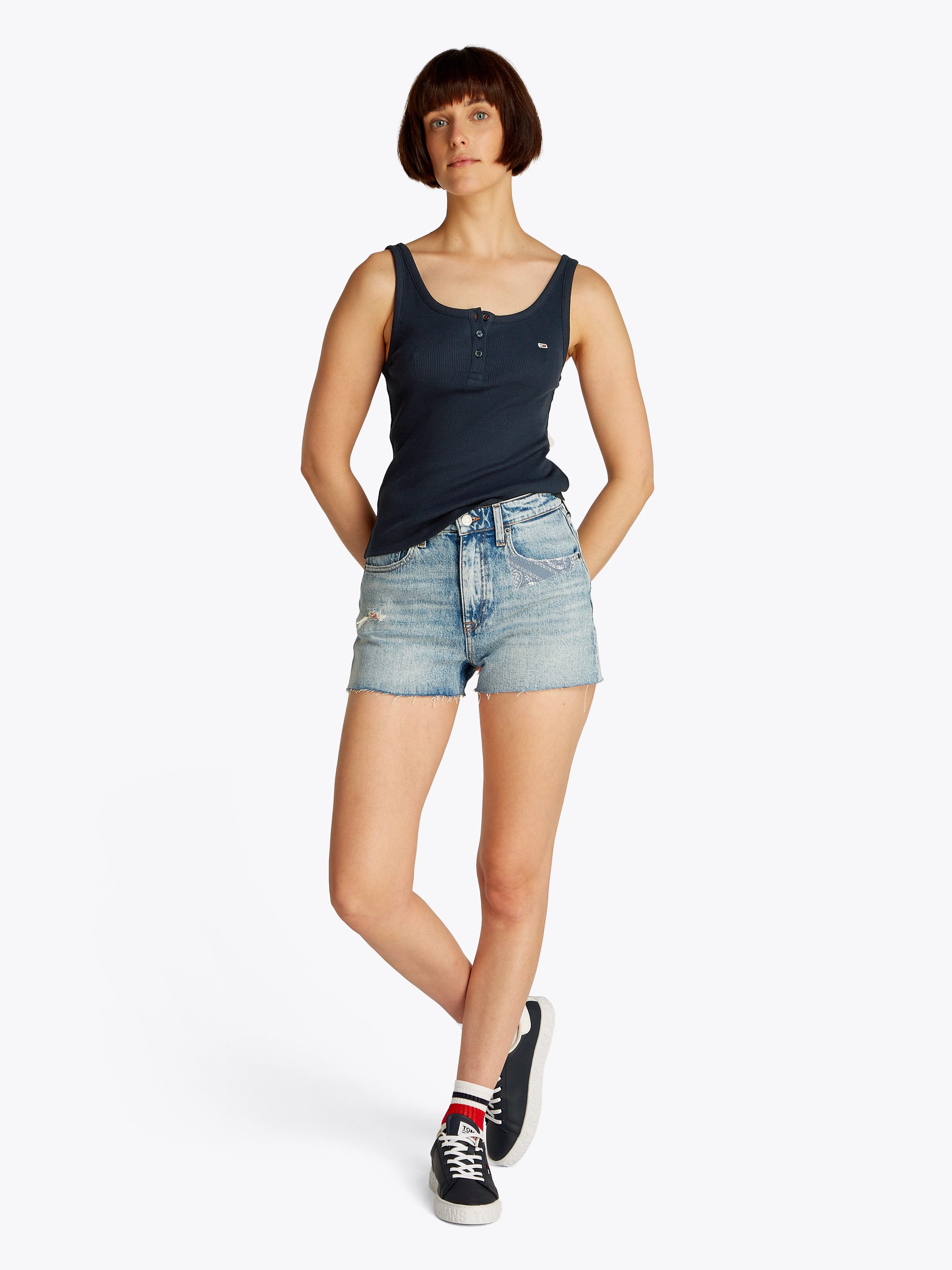 TOMMY JEANS Tanktop TJW SLIM BUTTON TANK