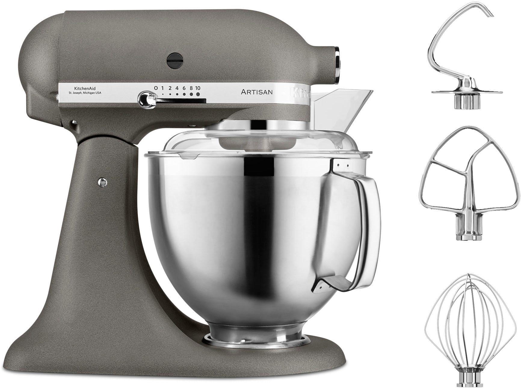 KitchenAid Artisan 5KSM185PSEGR keukenmachine 300 W 4,8 l Grijs