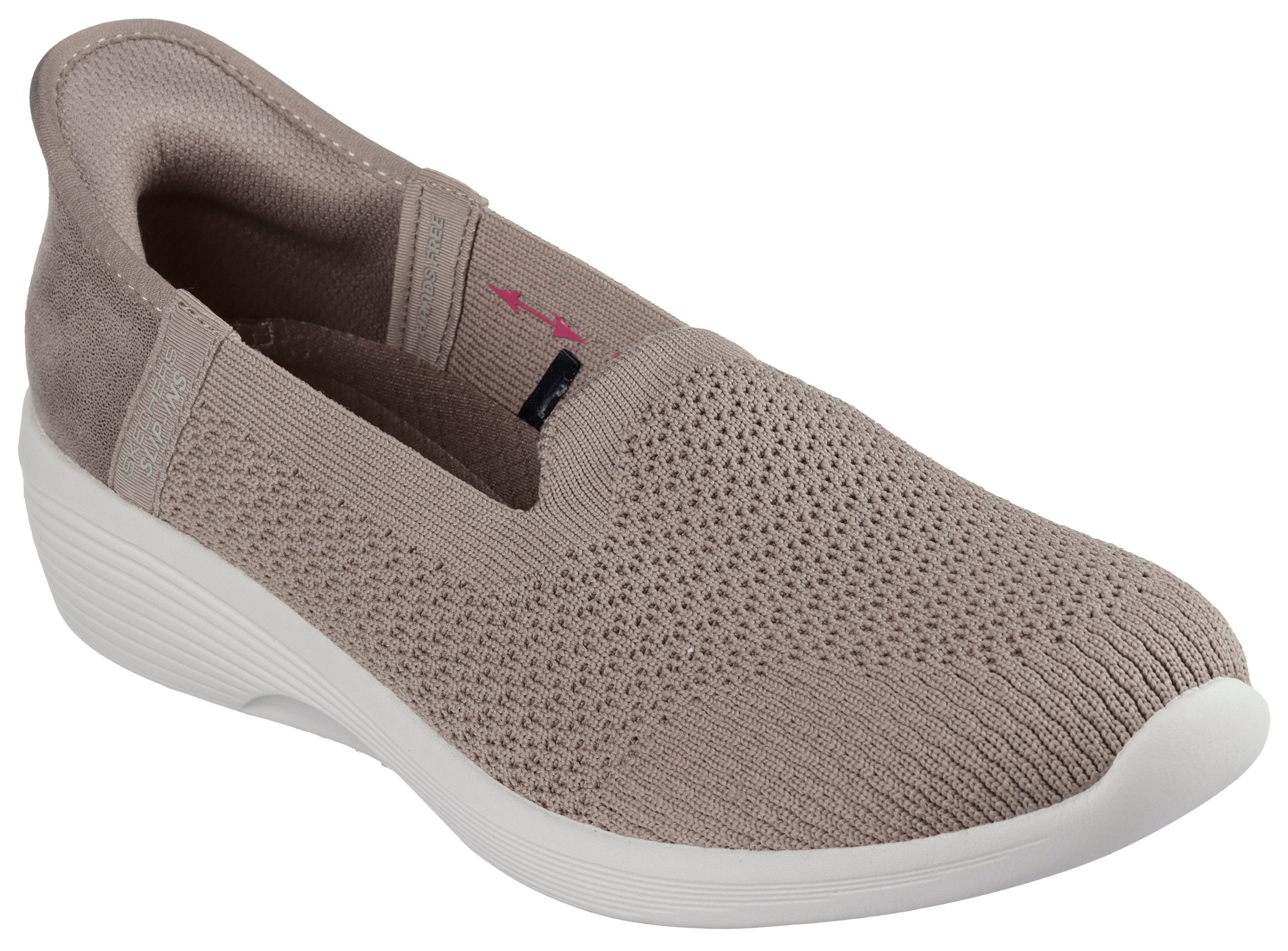 Skechers Slip-on sneakers ARYA-SWEET VOICE dames lage sneakers maat 37 bruin