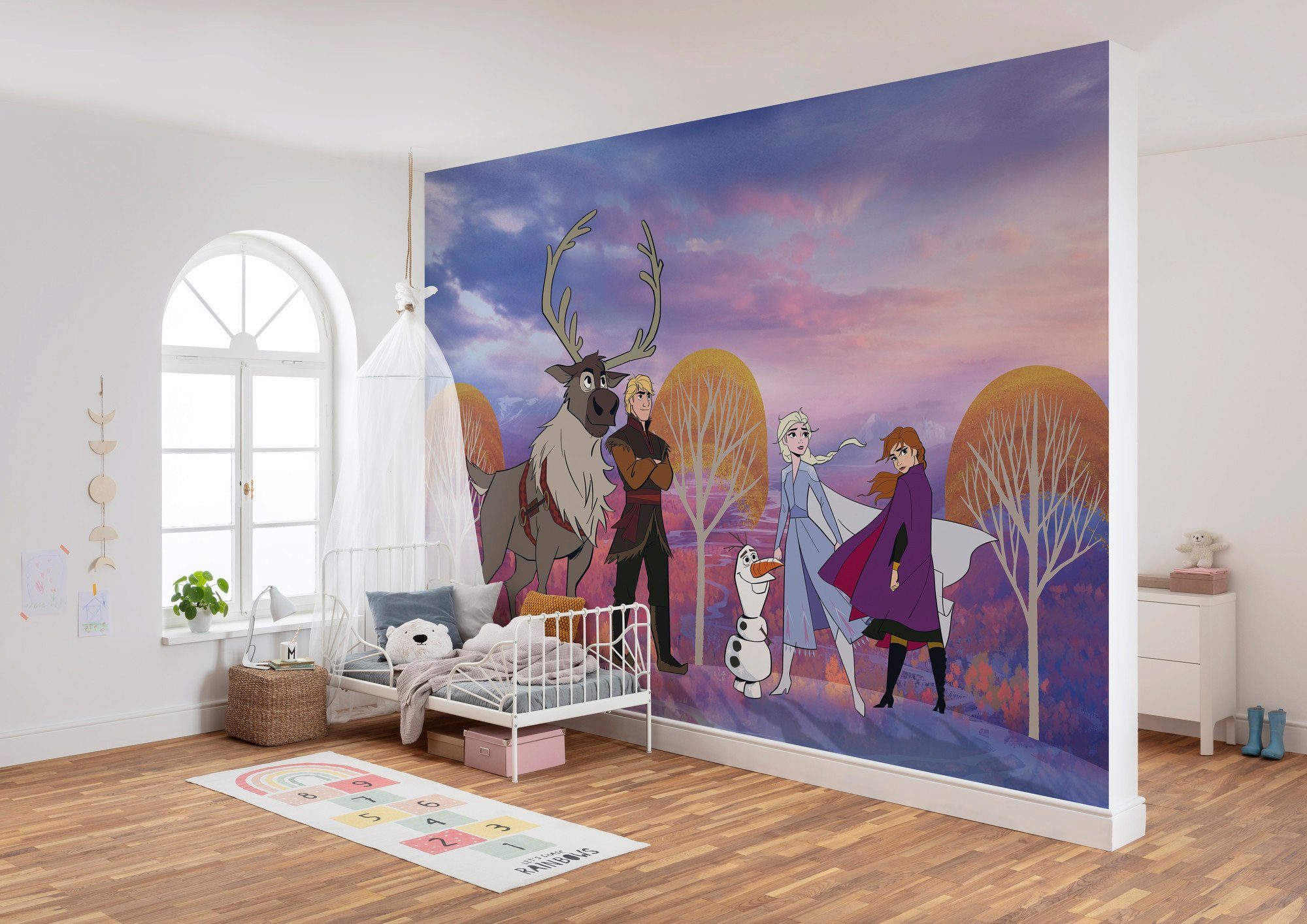 Komar Vliesbehang Digitale print vlies - Frozen Autumn Forest - Afmeting 400 x 280 cm (set)