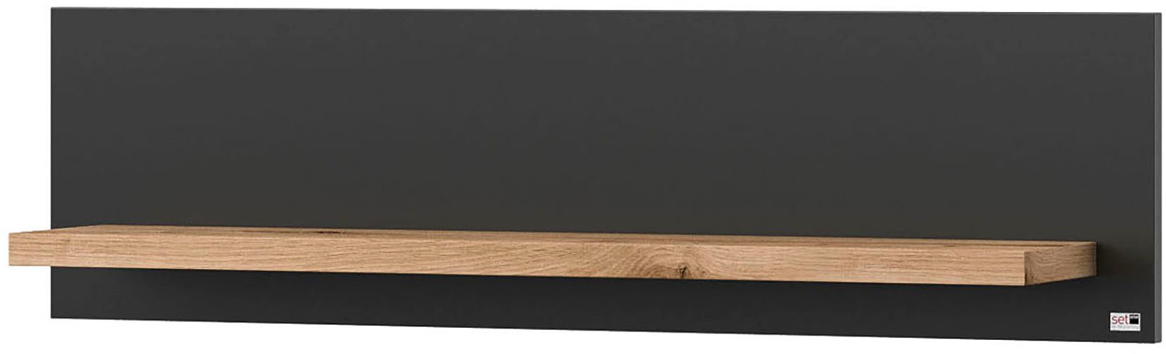 set one by Musterring Wandplank York in drie maten en kleuren, verlichting optioneel, 1 legplank