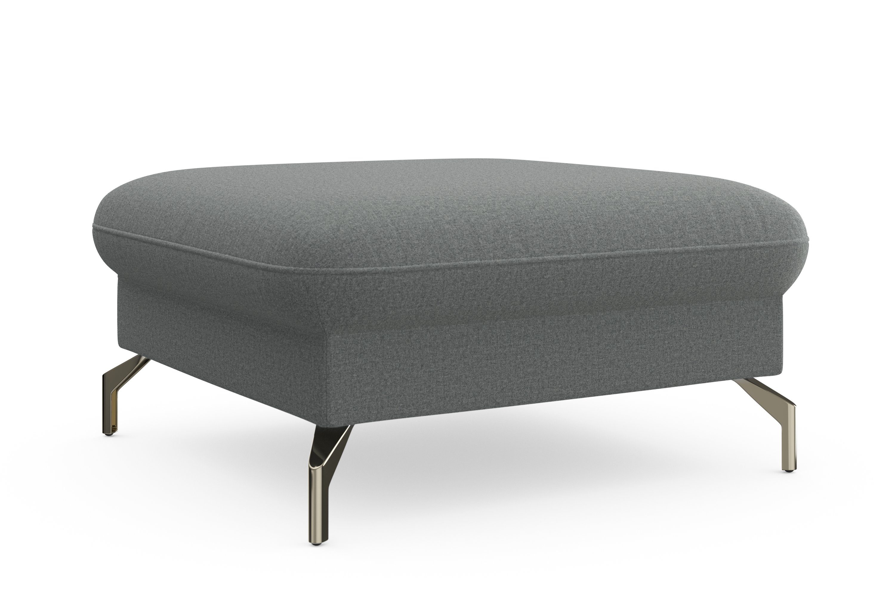 sit&more Hocker Fashion met binnenvering, met gesatineerde nikkel poten