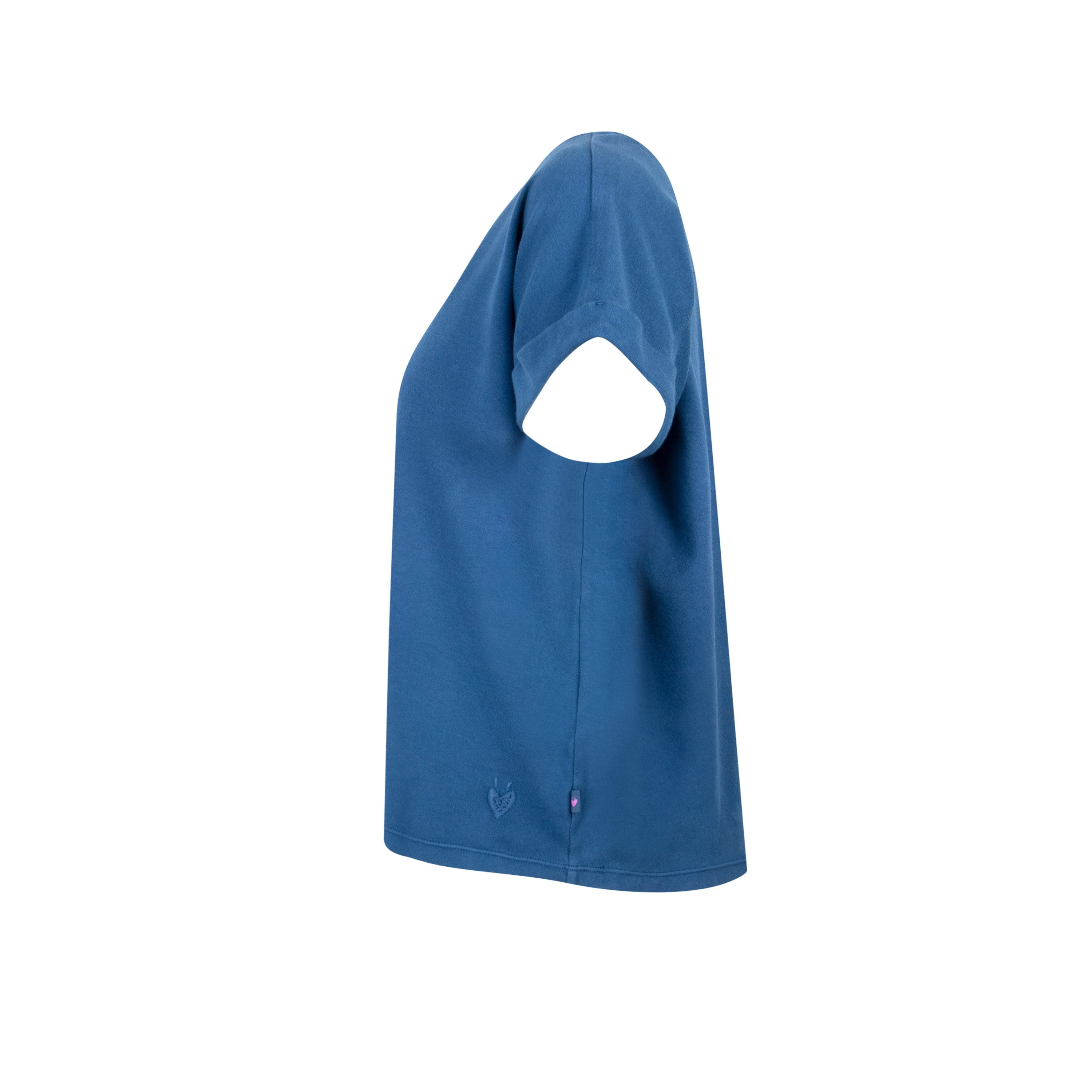 Lieblingsstück Shirt met ronde hals CamilaEp met geborduurd logo