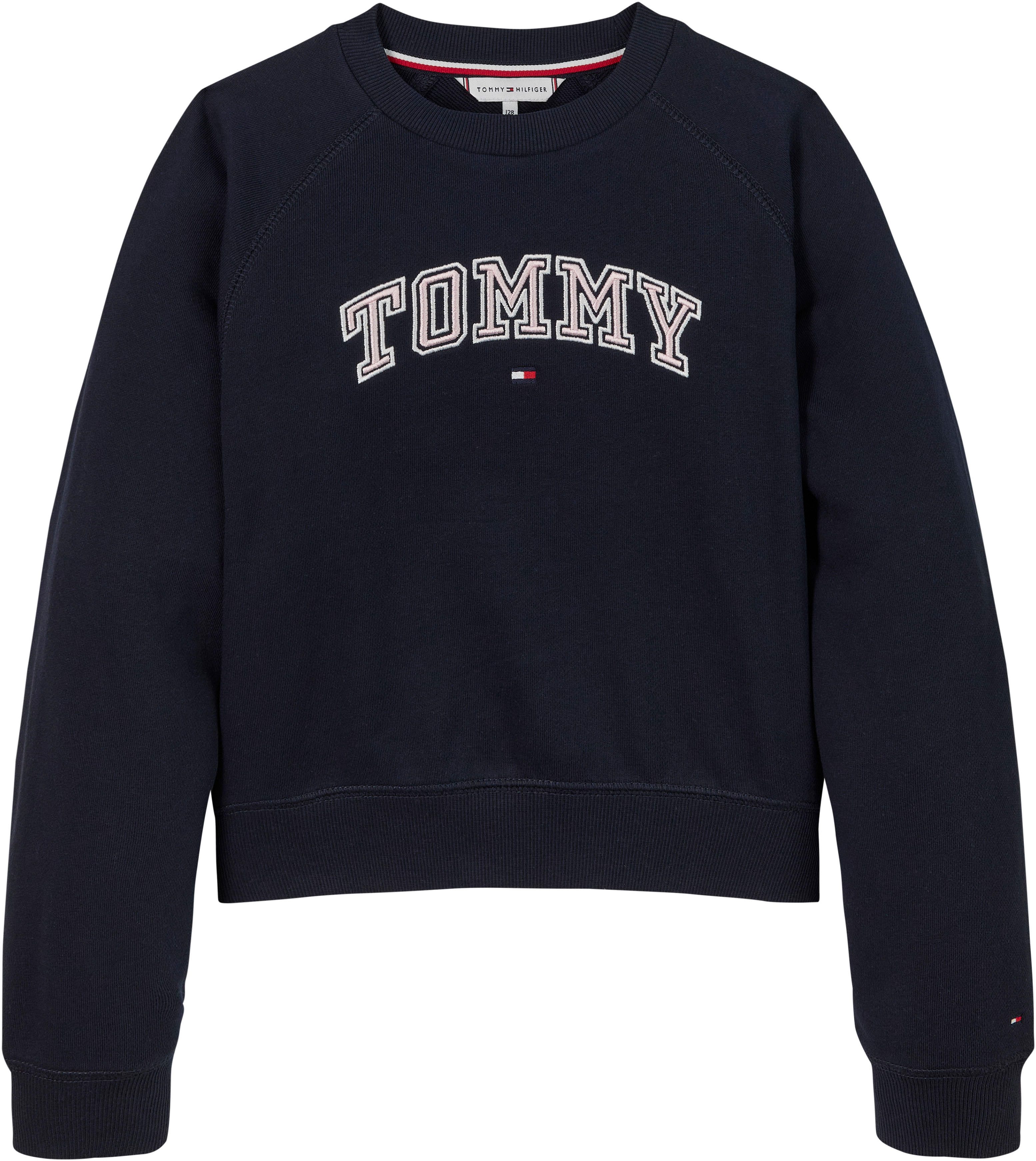 Tommy Hilfiger Sweatshirt VARSITY EMBROIDERED CREWNECK Kinderen tot 16 jaar met logostiksel