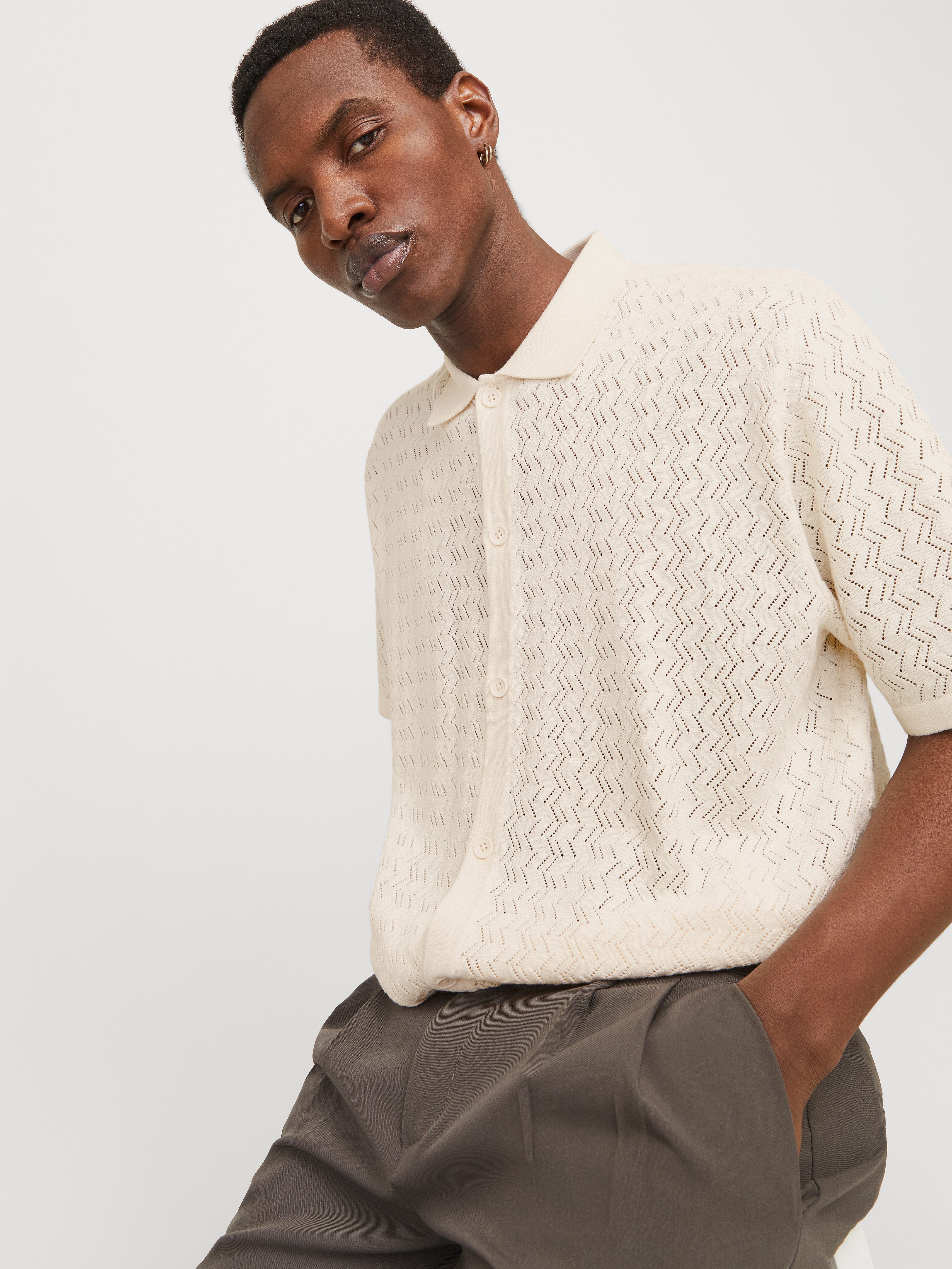 Jack & Jones Trui met polokraag JORTYLER KNIT SS POLO SN