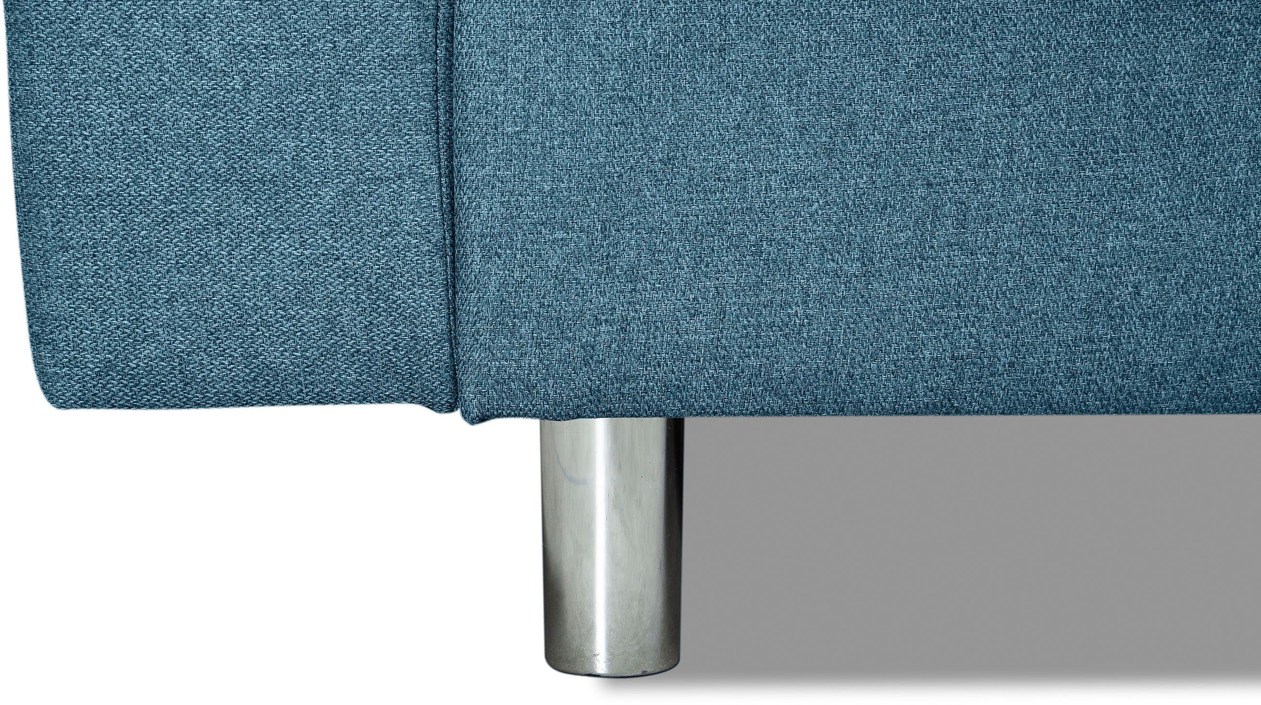COLLECTION AB Hoekbank Cannes L-vorm met hocker, inclusief slaapfunctie