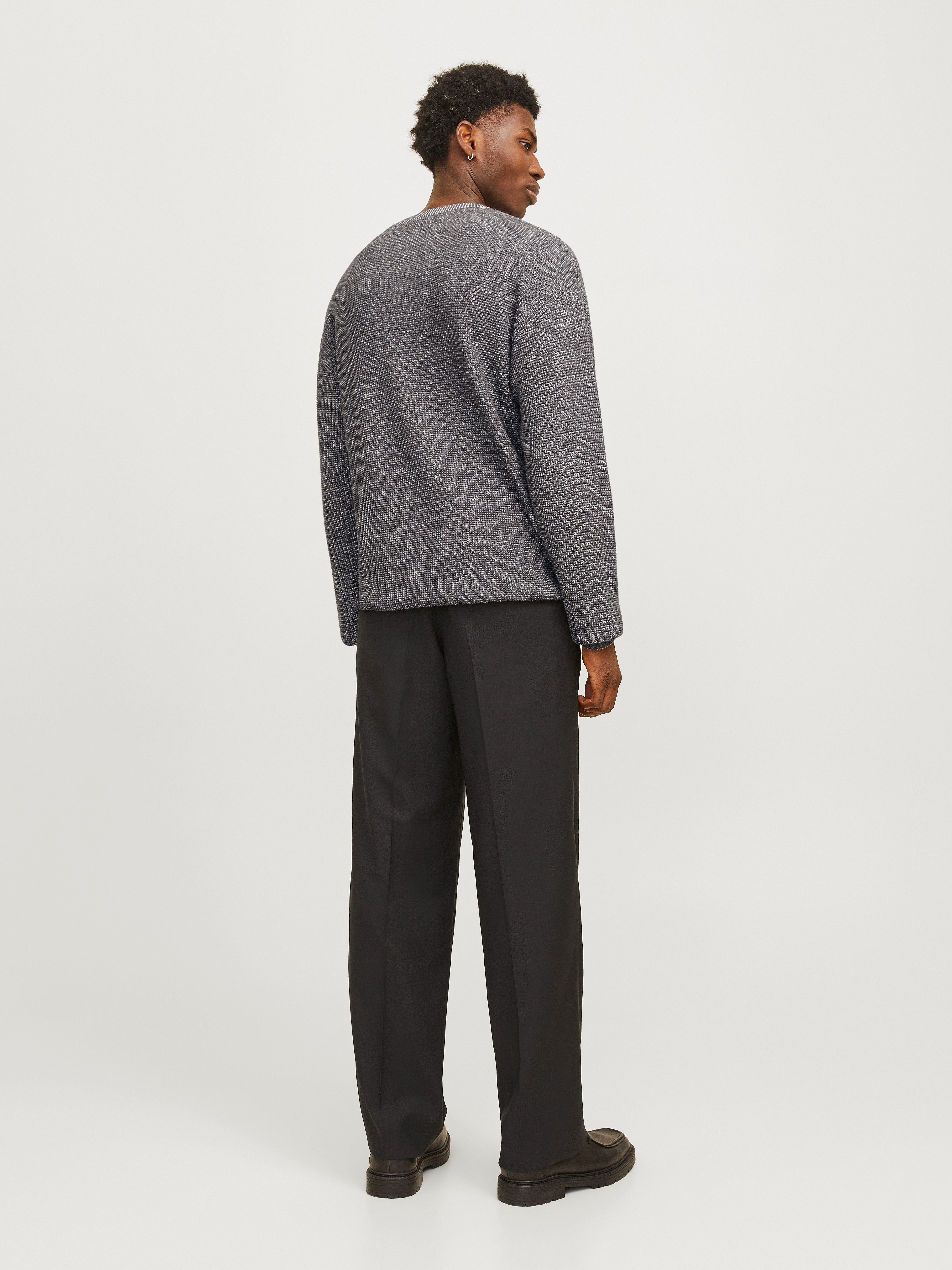 Jack & Jones Gebreide trui JJWALTER KNIT RELAXED CREW NECK