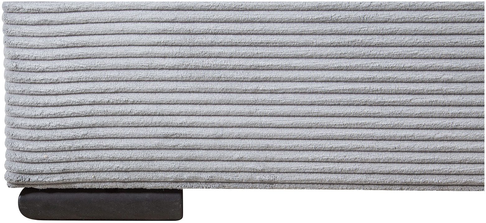 COLLECTION AB Zithoek Josy U-vorm, breedte 269 cm, platweefsel, structuur, kunstleer