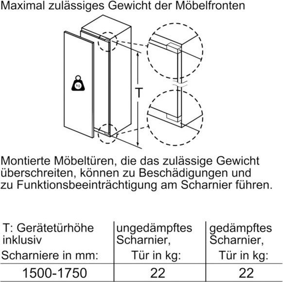 BOSCH Inbouwkoelkast KIL72AFE0, 157,7 cm x 55,8 cm