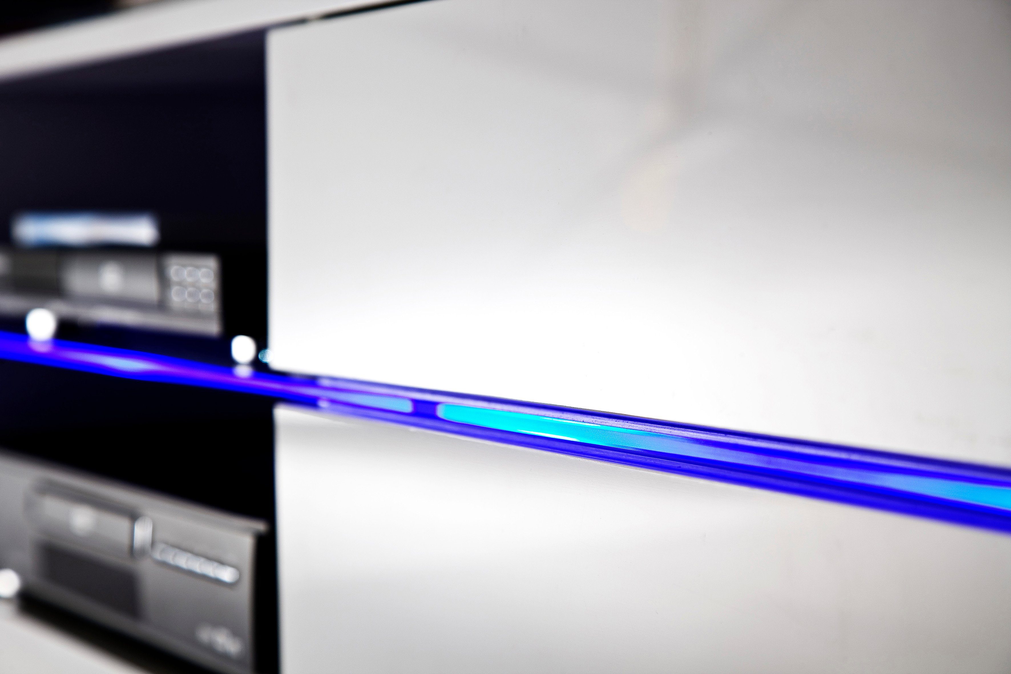 MCA furniture Tv-meubel Blues met ledverlichting hoogglans-wit