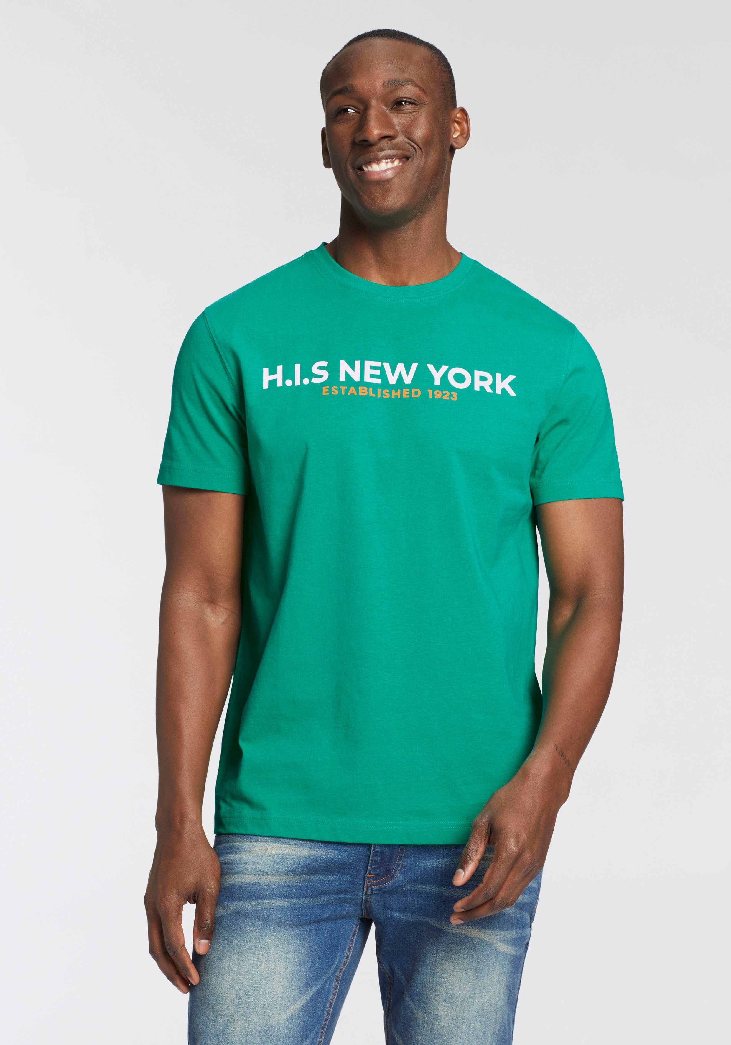 H.I.S T-shirt Met grote frontprint