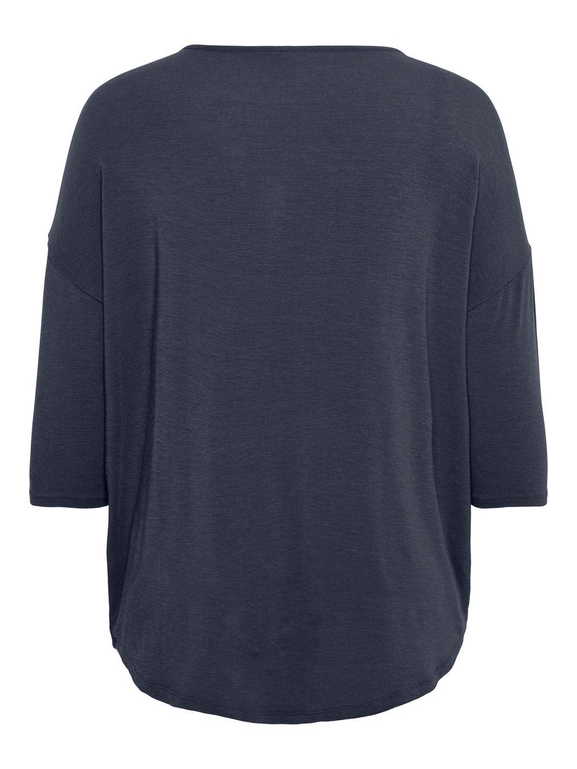 ONLY CARMAKOMA Shirt met 3 4-mouwen CARLAMOUR 3 4 TOP JRS NOOS