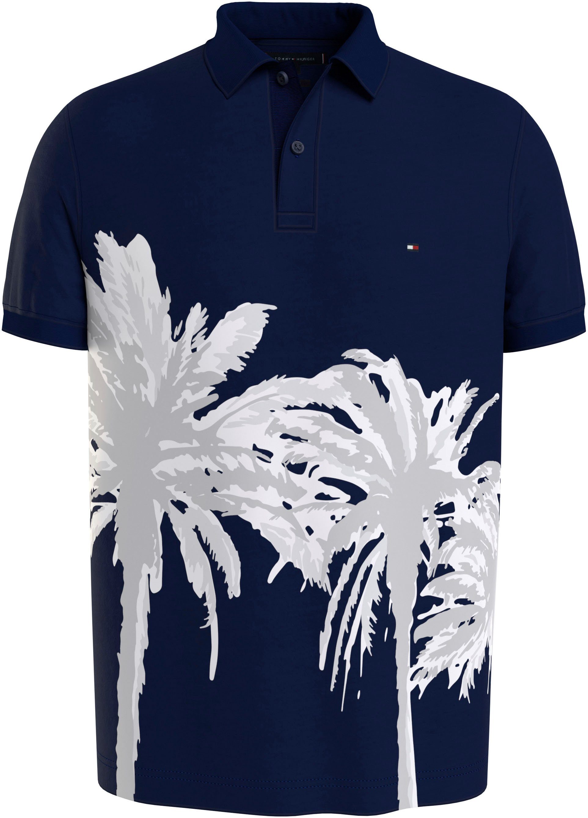 Tommy Hilfiger Poloshirt PALM PLACEMENT PRINT REG POLO
