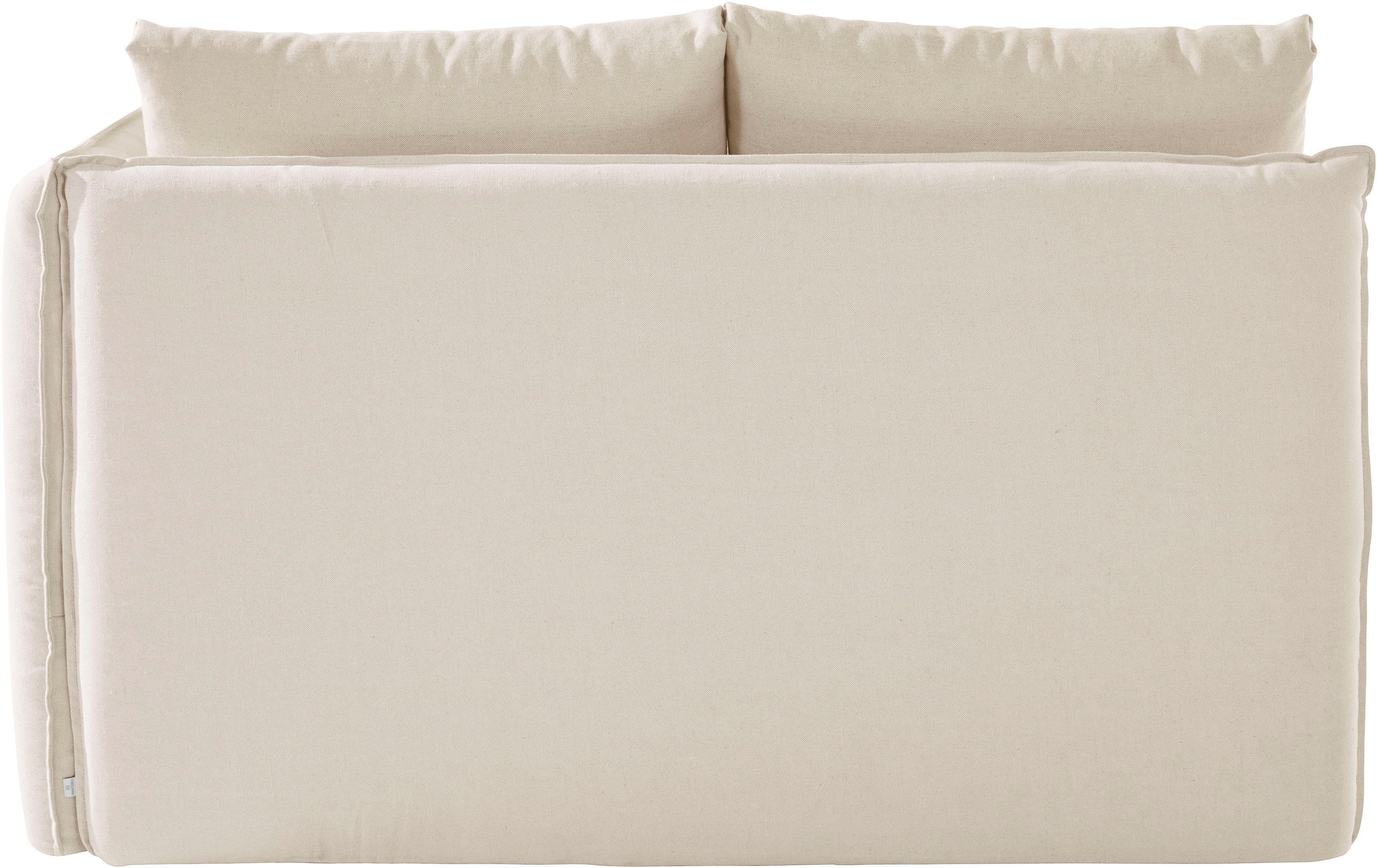 andas Ottomane Nöre korte lounge-module - zelf samenstellen, breedte 138 cm, diepte 128 cm