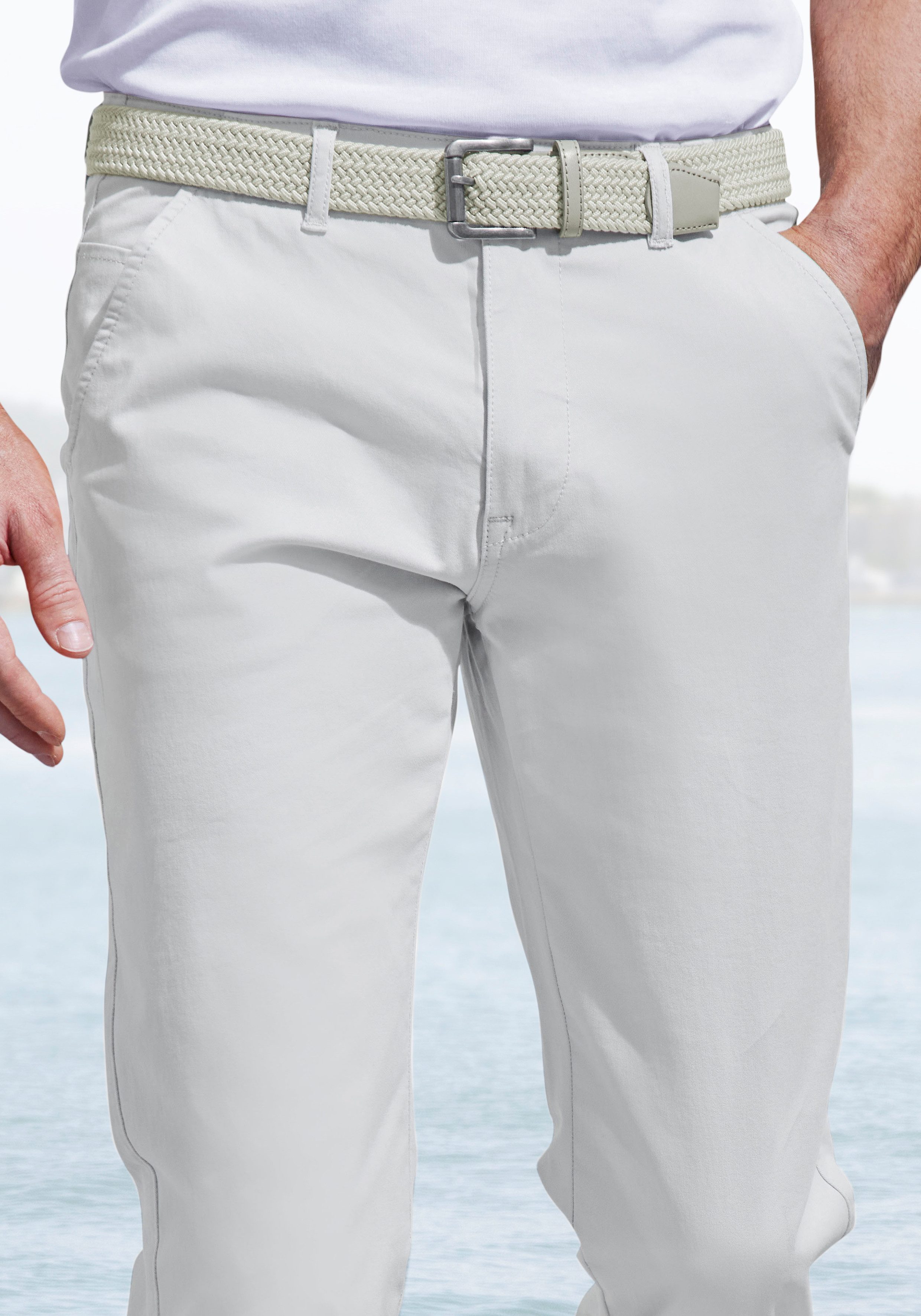 John Devin Chino Regular fit elastische katoenkwaliteit