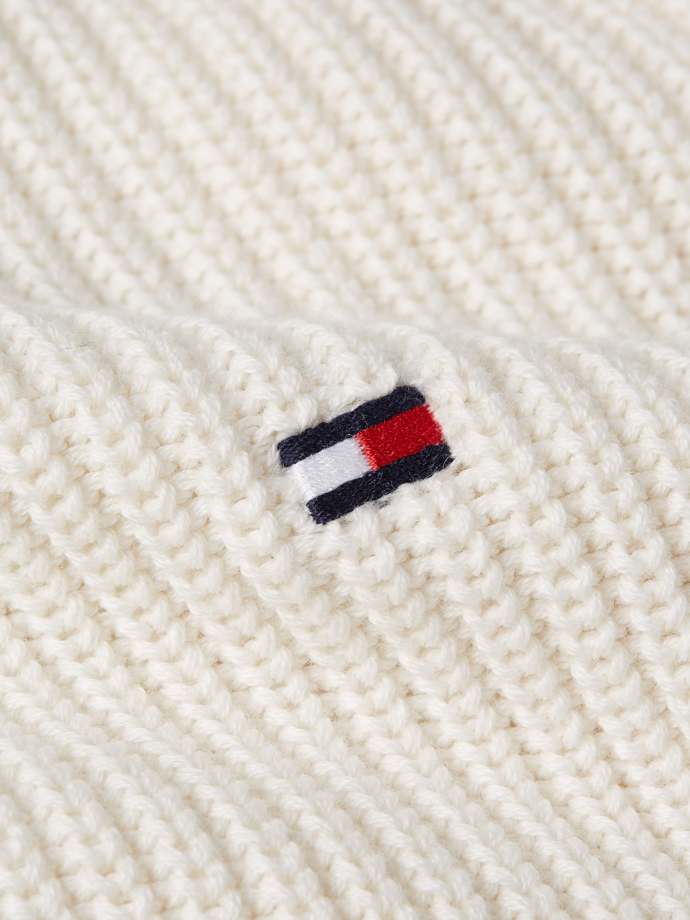 Tommy Hilfiger Gebreid jack met geribde opstaande kraag