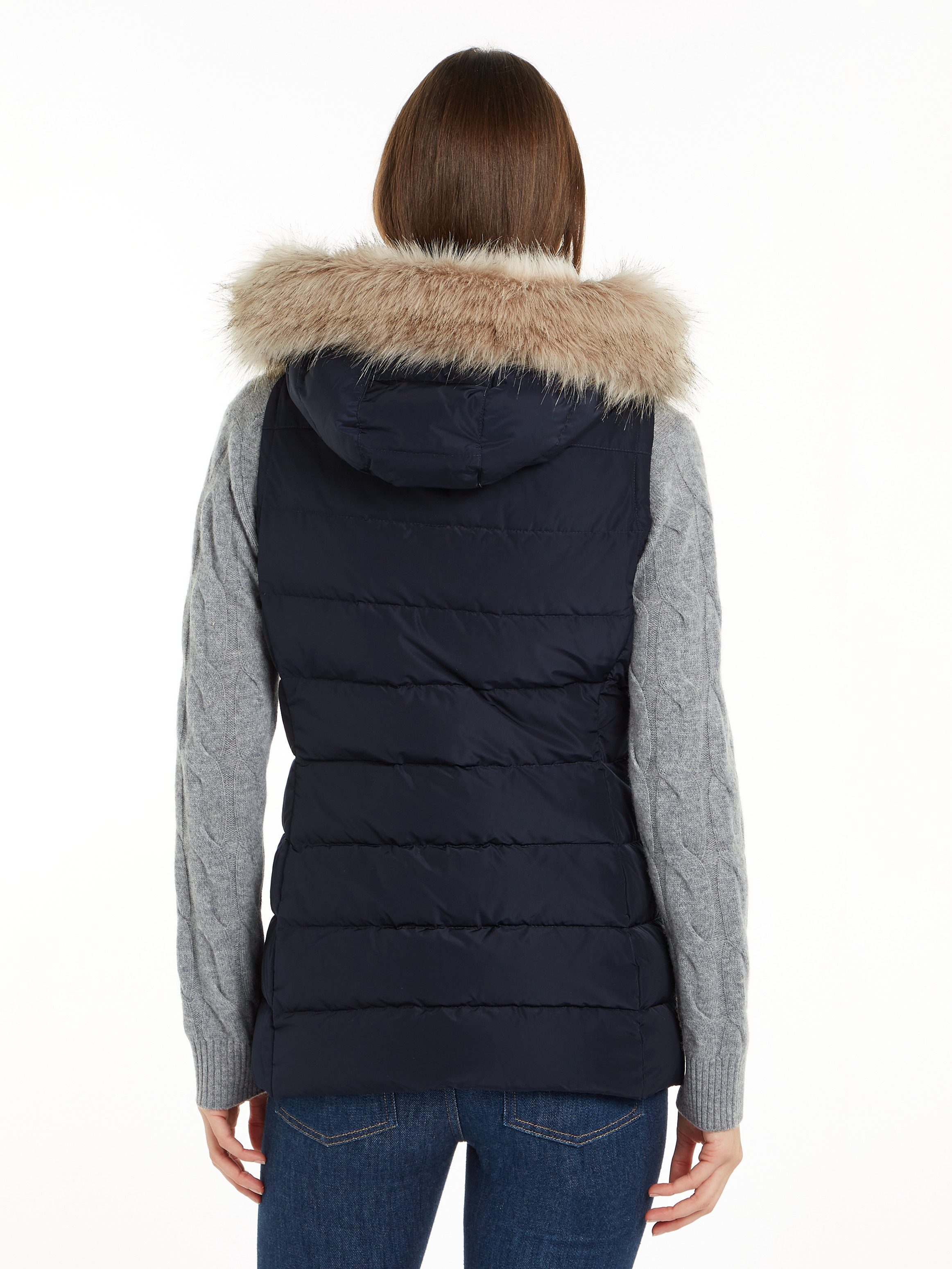 Tommy Hilfiger Bodywarmer HERITAGE DOWN TYRA VEST WITH FUR