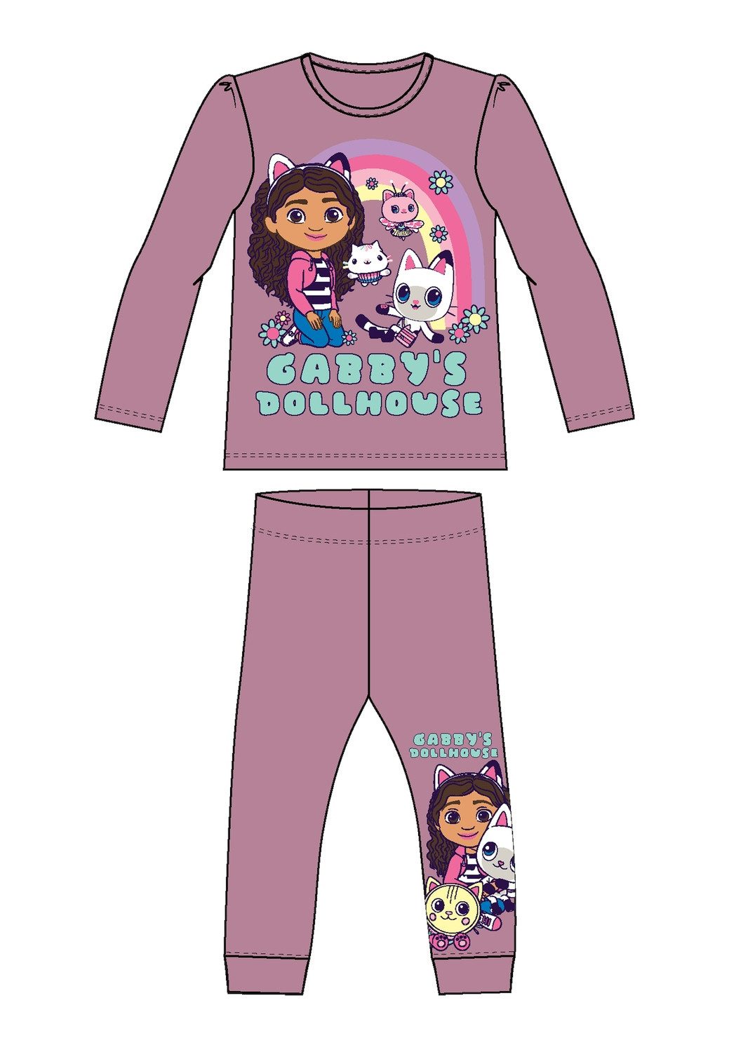 Name It Pyjama NMFSABA GABBY LS NIGHTSET NOOS SKY (set 2-delig)