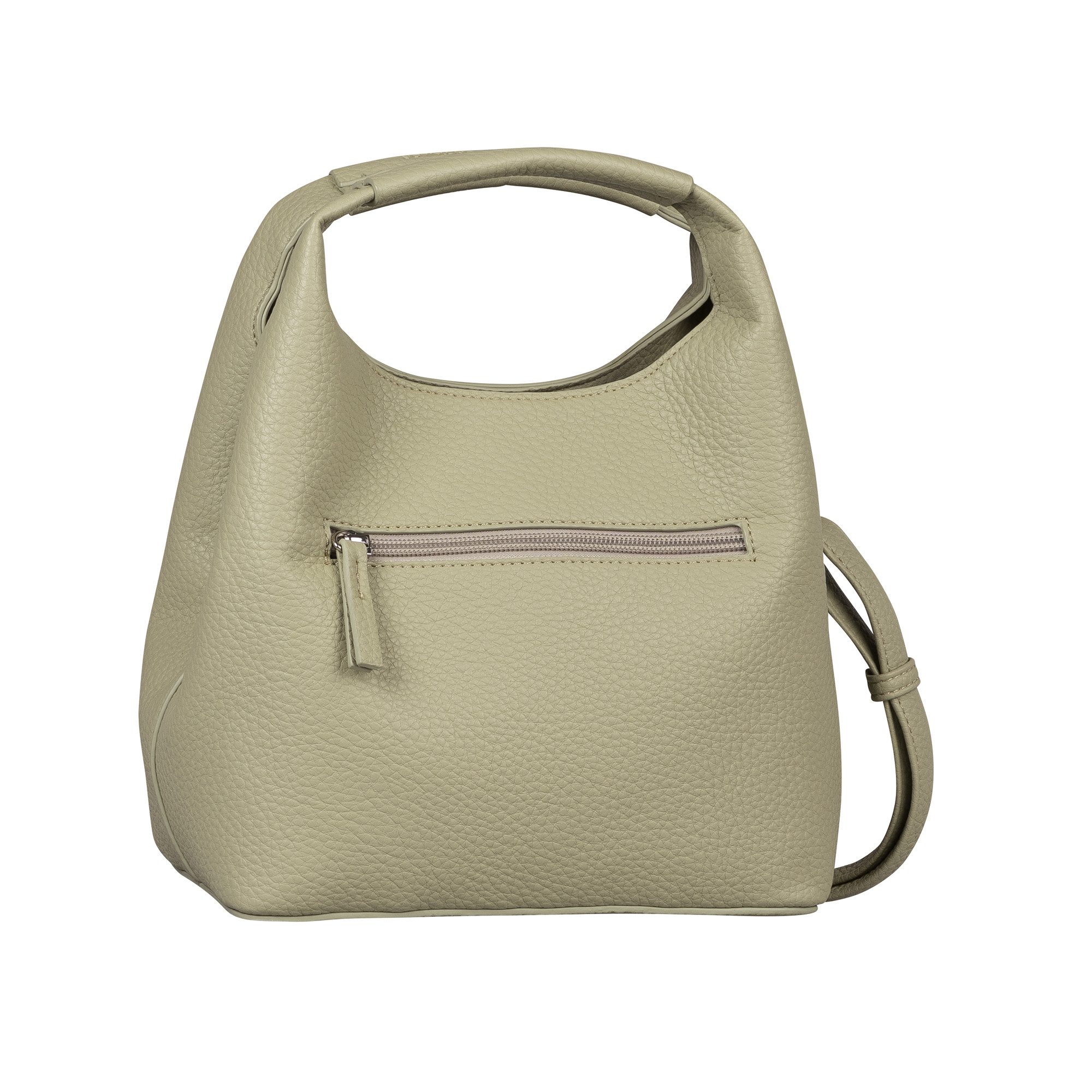 Tom Tailor Denim Hobo-tas Luara van nerf imitatieleer in actuele trendkleuren