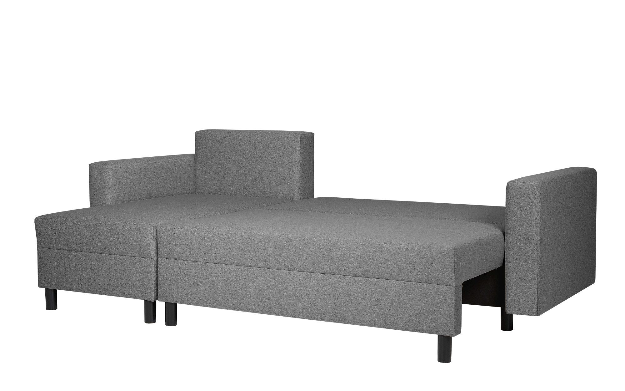 INOSIGN Hoekbank GLENOE slaapbank met bedlade, ottomane aan beide zijden te monteren L-vorm, afmetingen B/D/H: 230/135/84,5 cm, velvet & zachte structuur