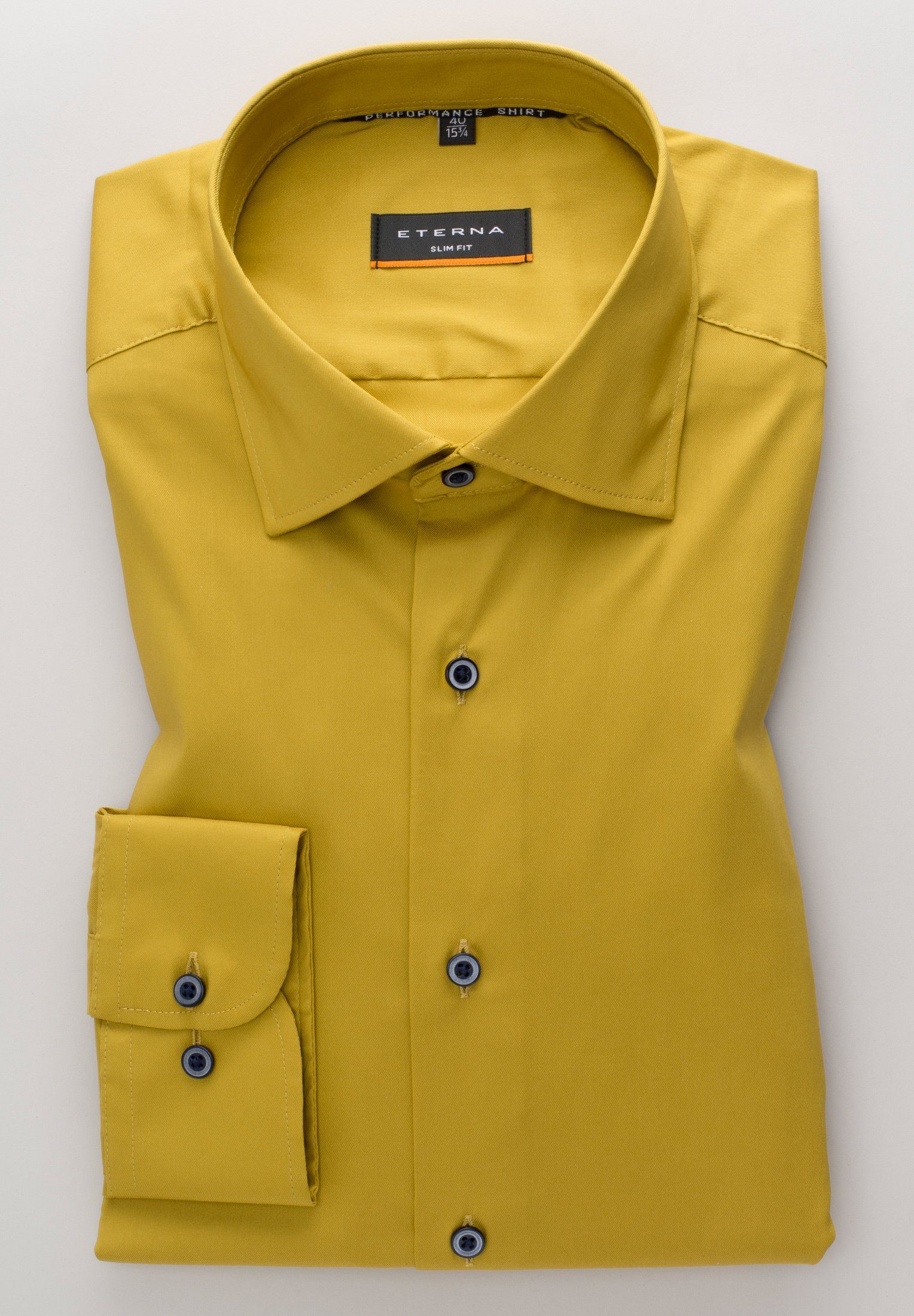 Eterna Overhemd met lange mouwen Slim fit EASY IRON (gemakkelijk te strijken)