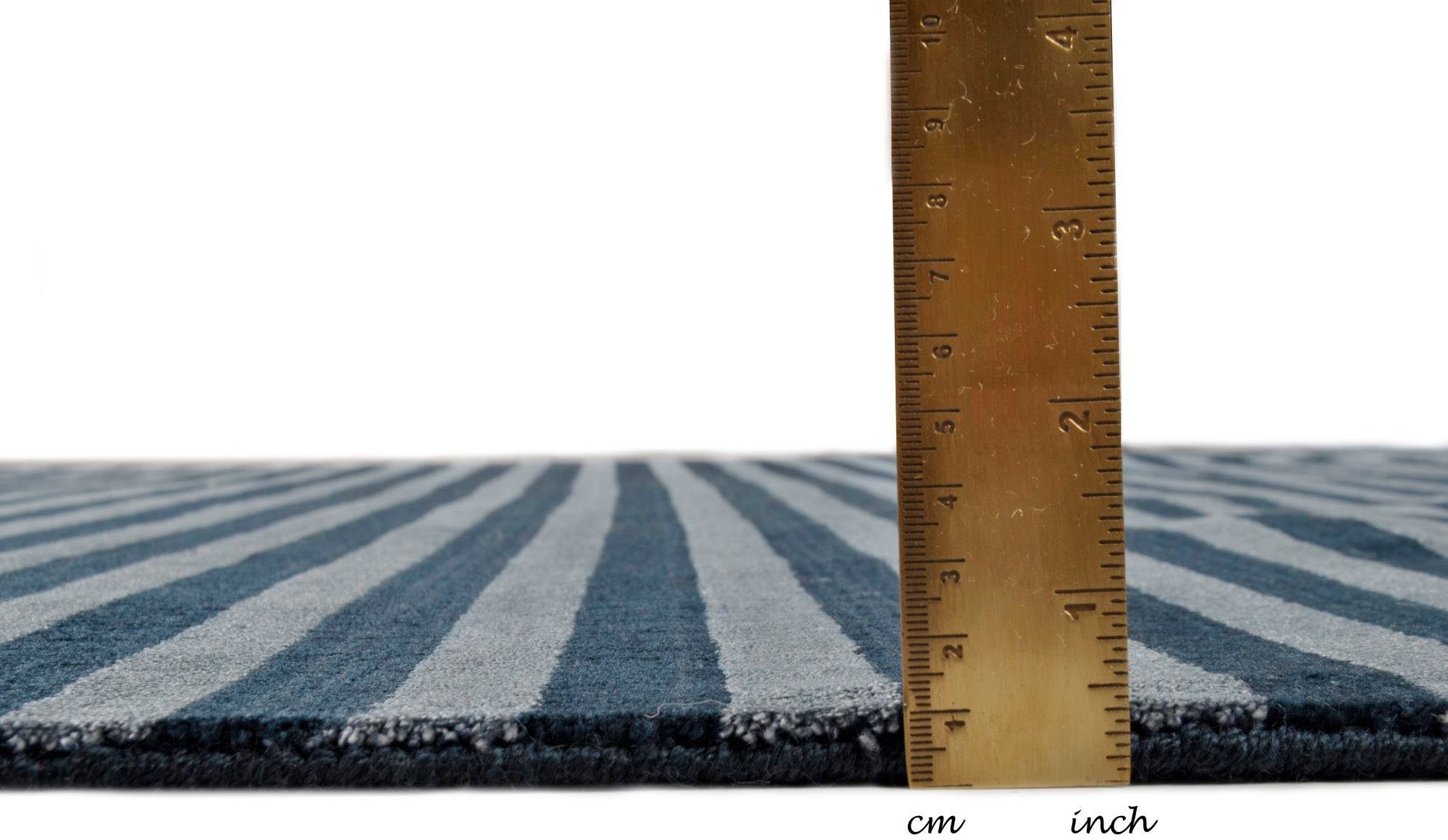 THEKO Vloerkleed Miami 3286 Handgeweven vloerkleed, gestreept, met de hand geweven, van viscose & wol