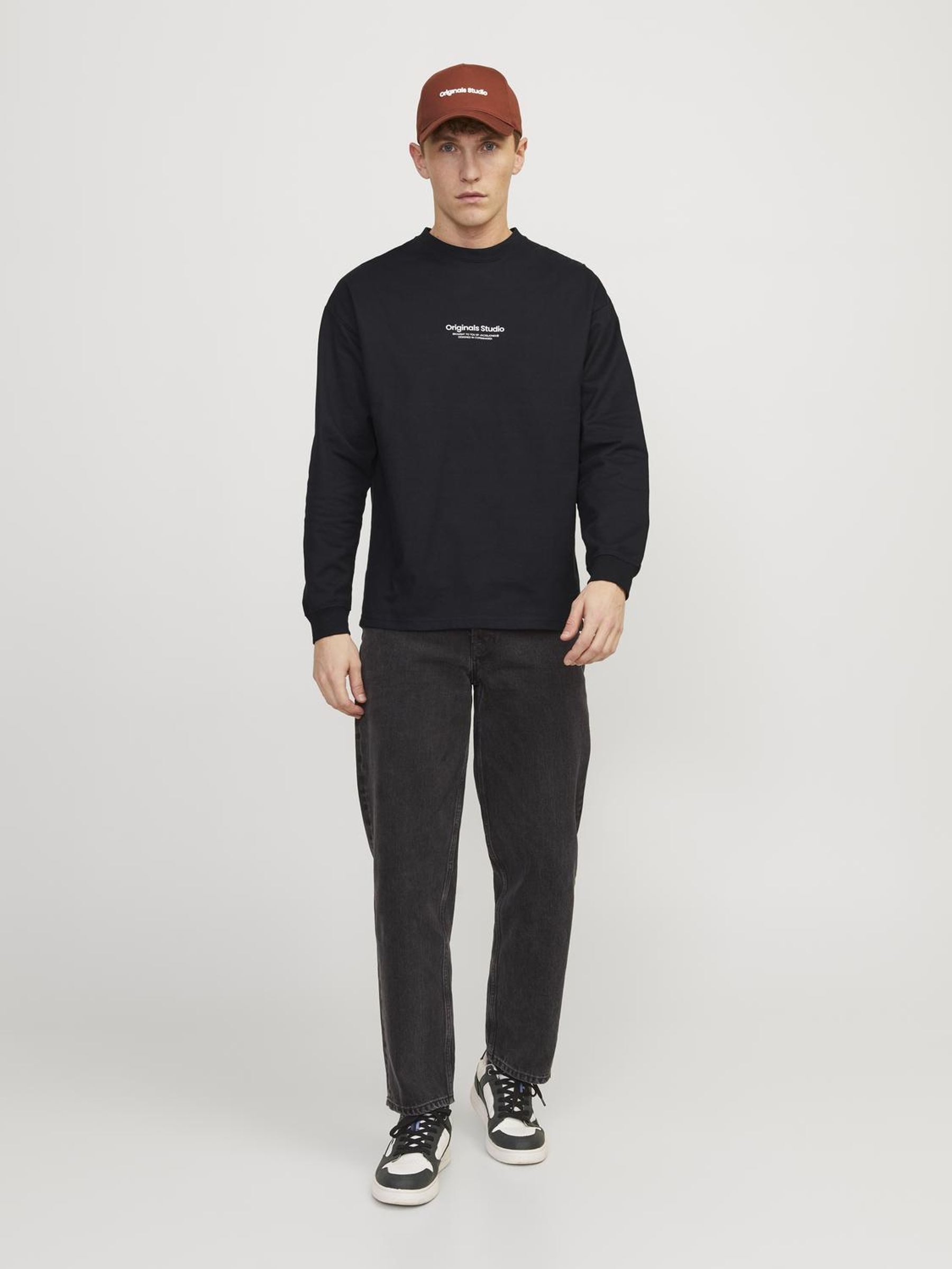 Jack & Jones Shirt met lange mouwen JORVESTERBRO TEE LS CREW NECK NOOS