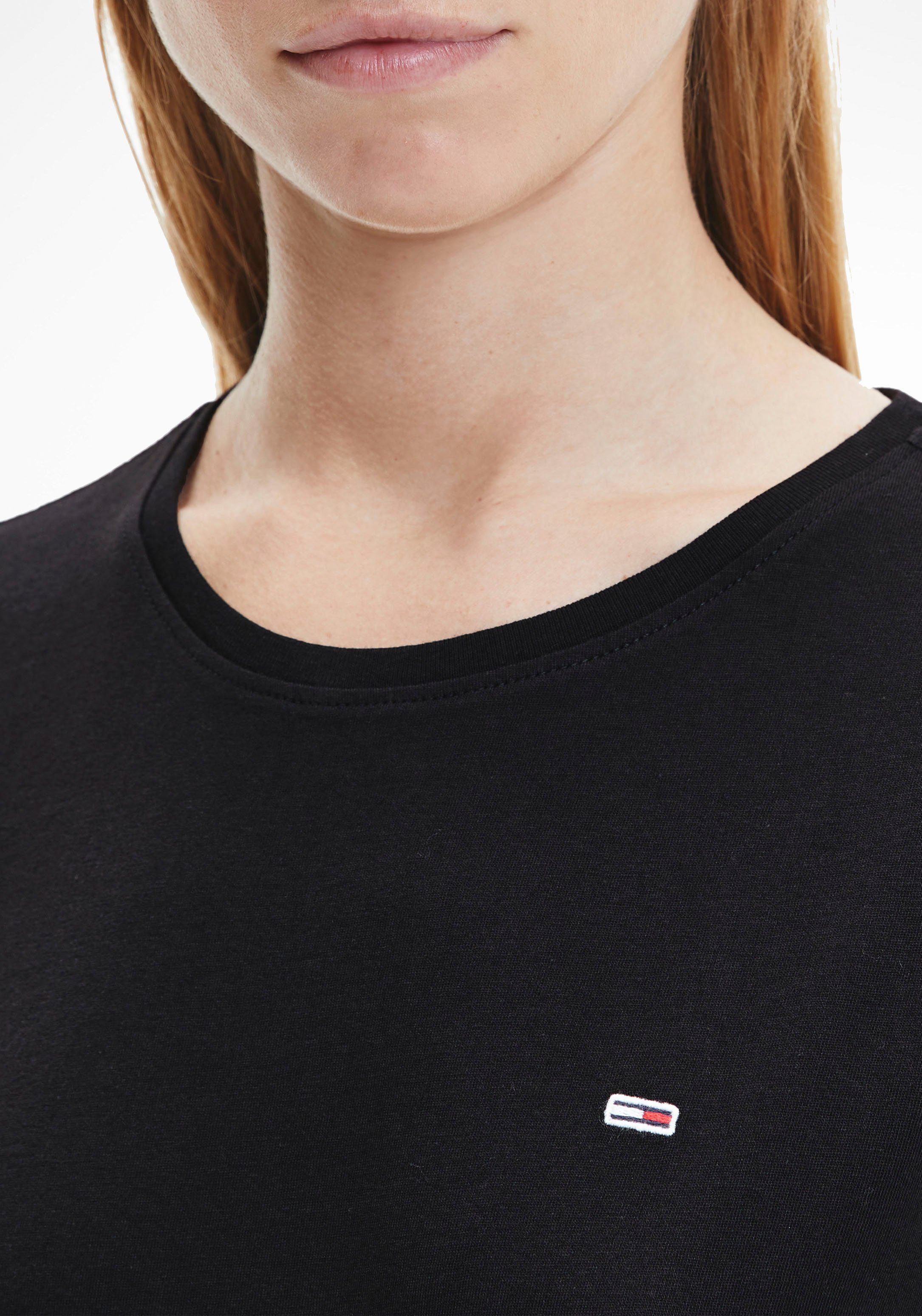 TOMMY JEANS Shirt met ronde hals TJW 2PACK SOFT JERSEY TEE met tommy jeans merklabel-borduursel (2-delig, Set van 2)