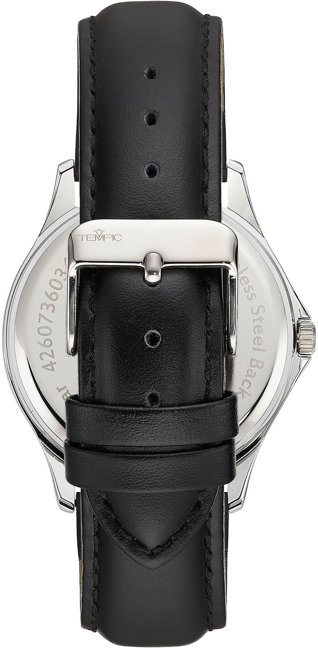 Tempic Kwartshorloge Horloge, herenhorloge, analoog, leren band