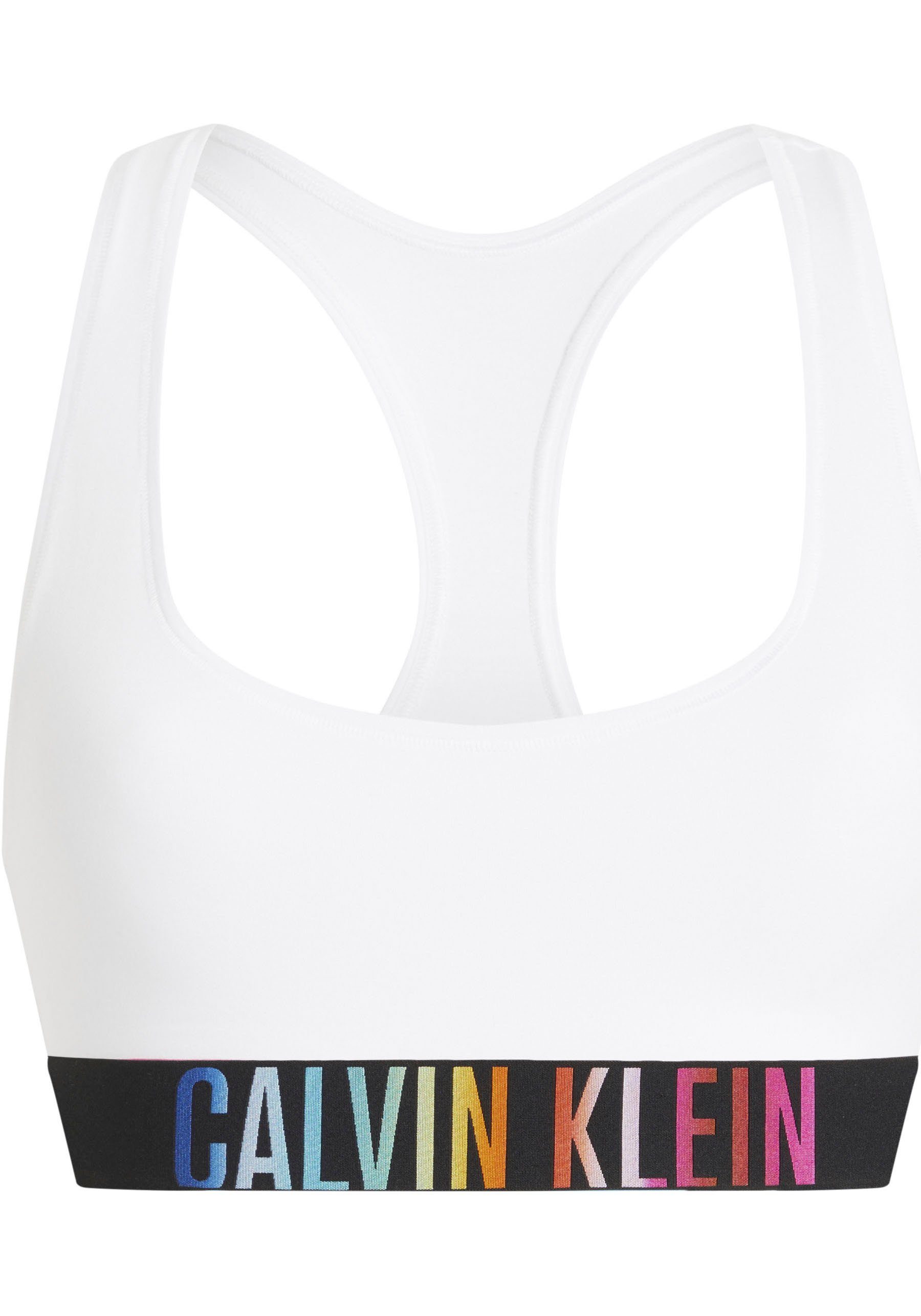 Calvin Klein Bralette-bh UNLINED BRALETTE met veelkleurig logo