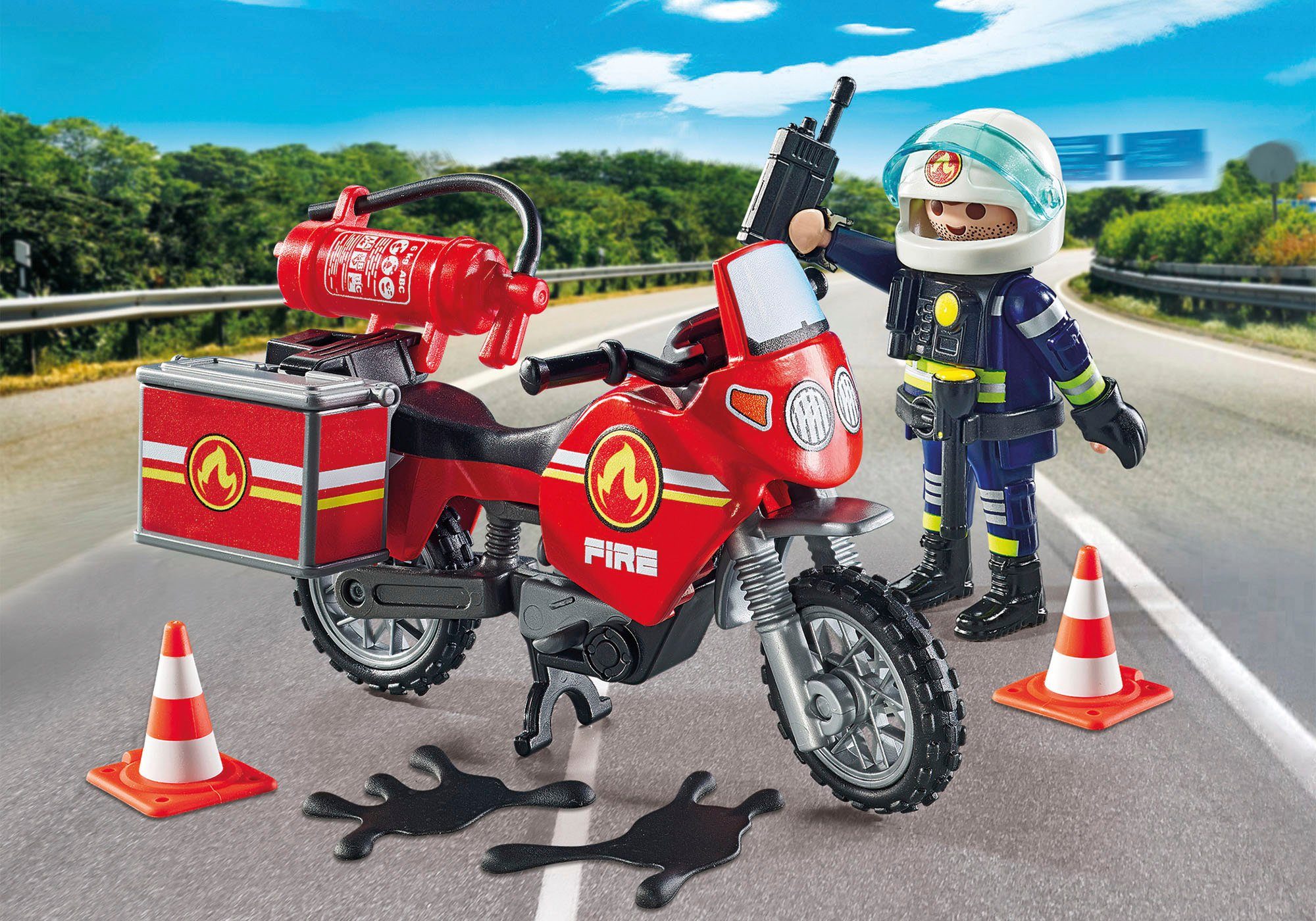 Playmobil® Constructie-speelset Brandweer op de plaats van het ongeval (71466), Action Heroes (21-delig)
