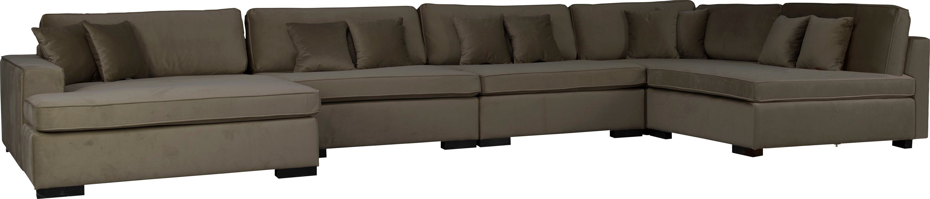 Guido Maria Kretschmer Home&Living Zithoek Skara XXL U-vorm Loungebank XXL met binnenveringsinterieur, in vele overtrekkwaliteiten