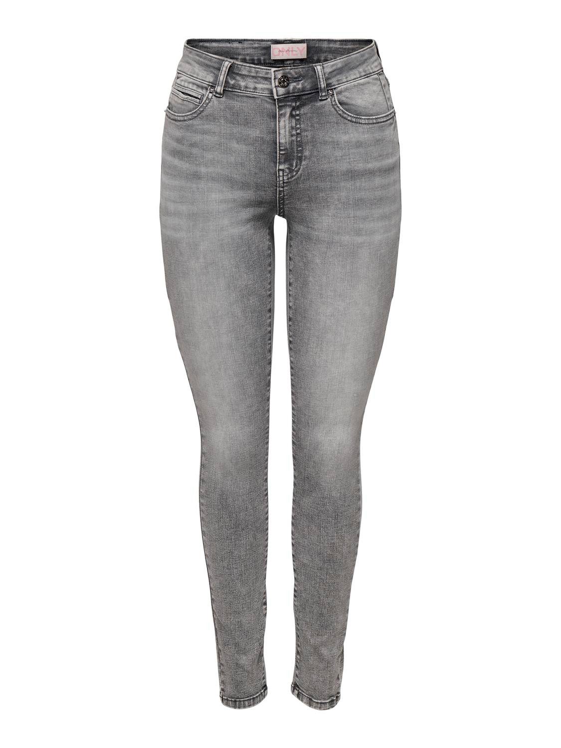 Only Skinny fit jeans ONLWAUW MID WAIST SK LANK COIN PKT DNM X
