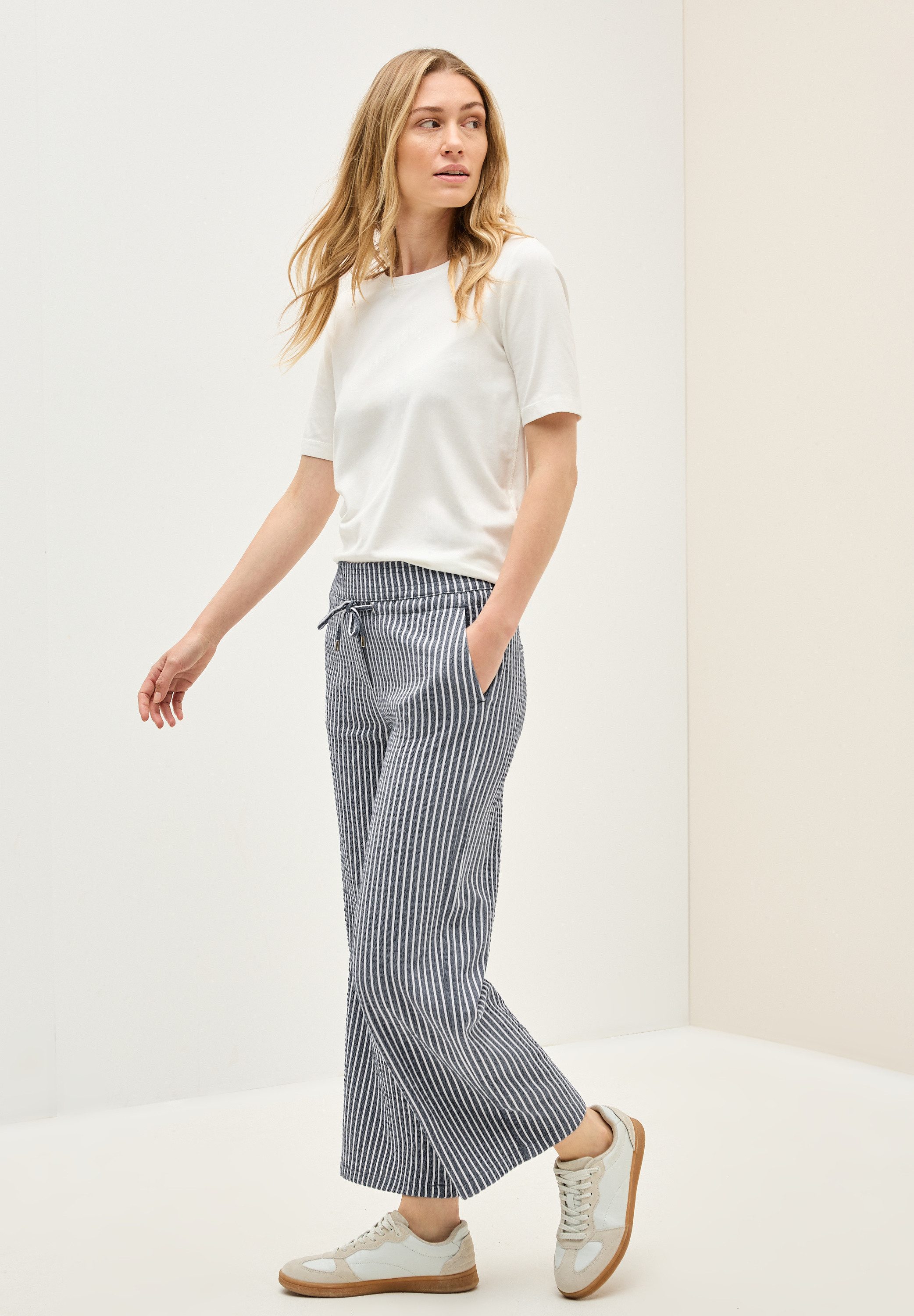 Cecil Stoffen broek Style Neele met streepmotief
