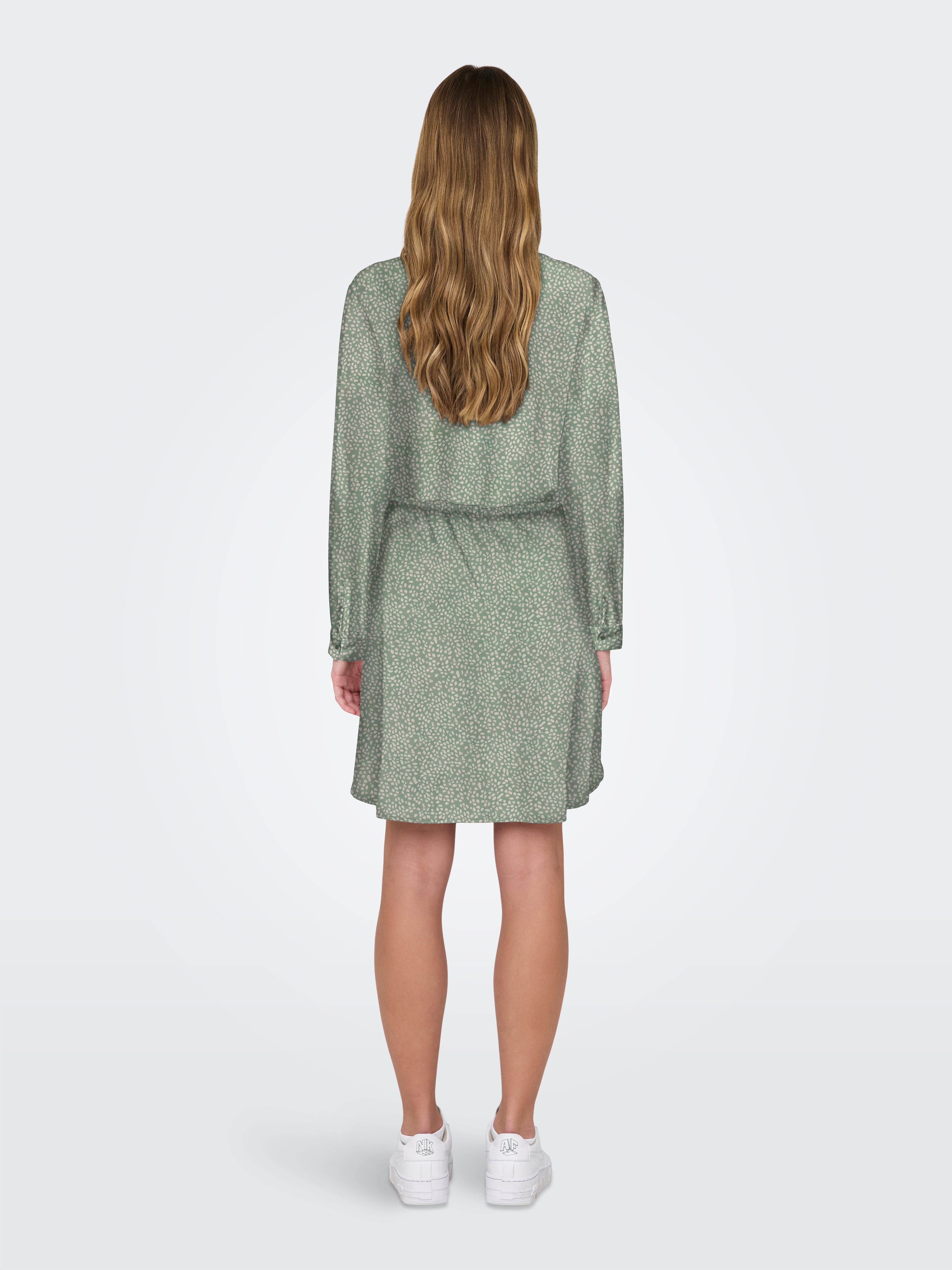 Only Gedessineerde jurk ONLCORY L/S V-NECK TUNIC